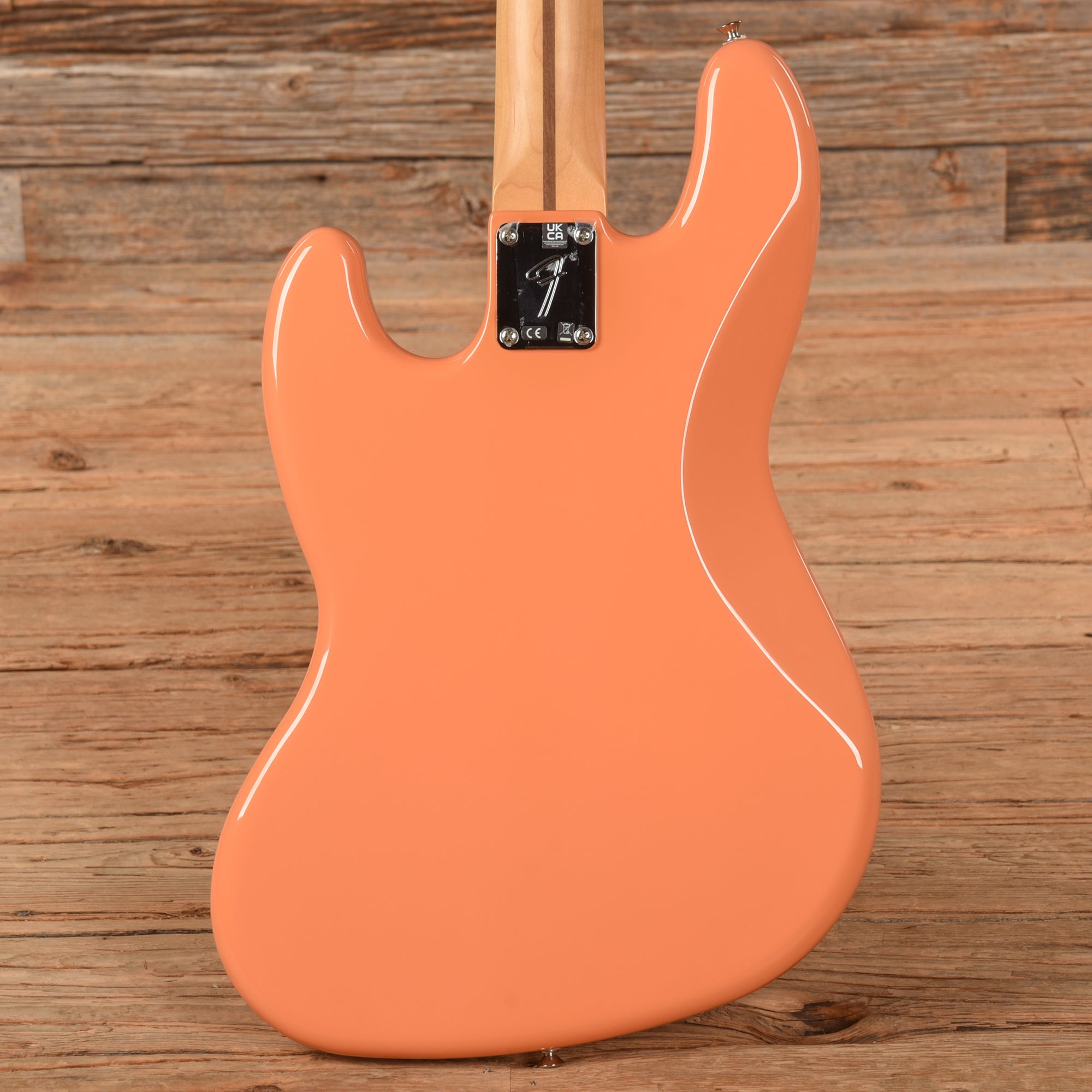 Fender Player Jazz Bass Pacific Peach w/Matching Headcap, Pure Vintage '64 Pickups, & Stack Knob