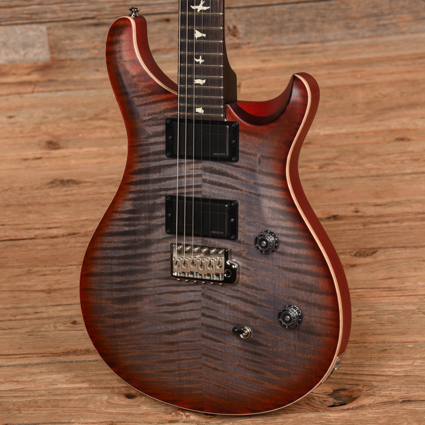 PRS Limited Edition CE 24 Satin Nitro Faded Grey Black Cherry Burst 2023