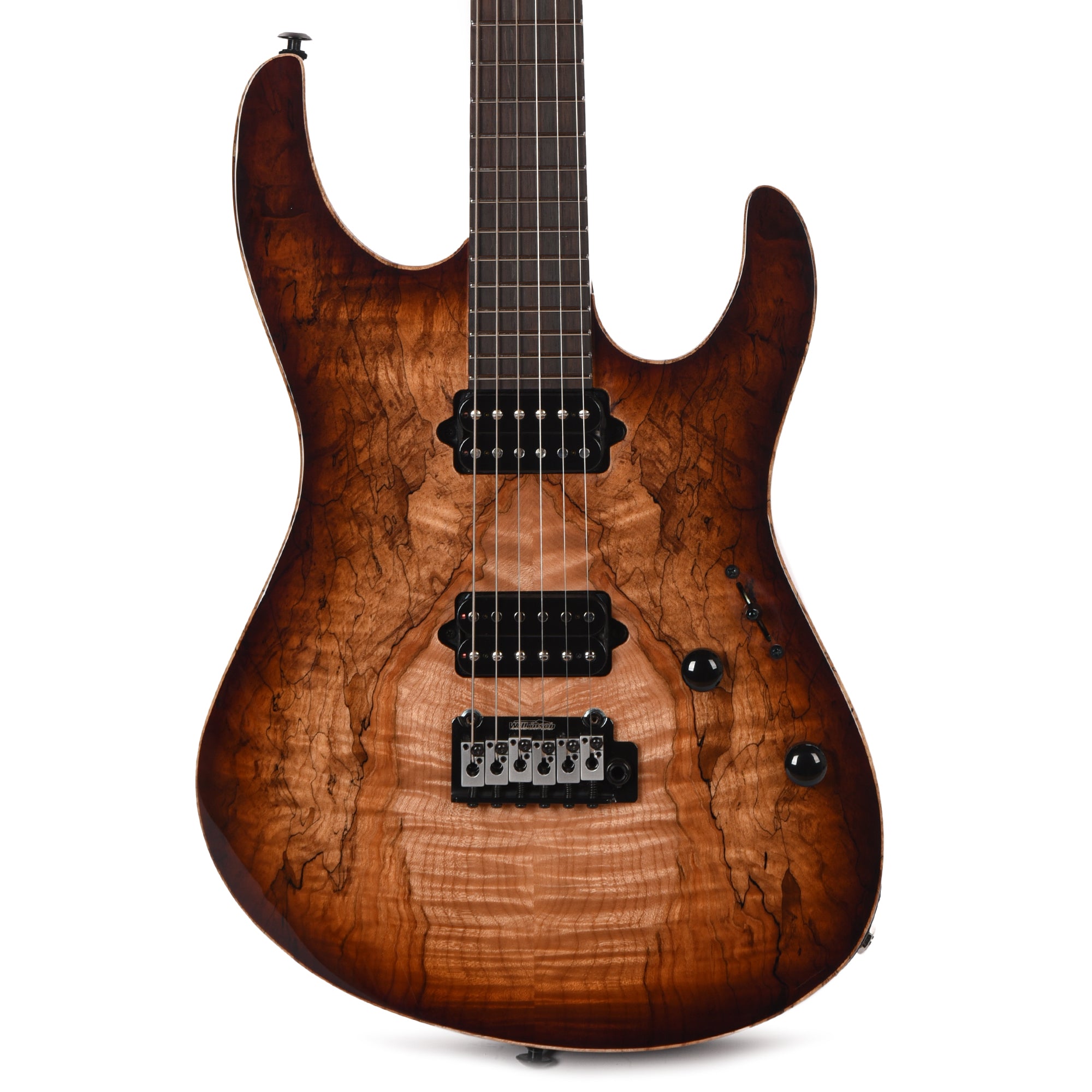 Suhr Custom Modern Brown Burst w/CME-Selected Spalt Maple Top
