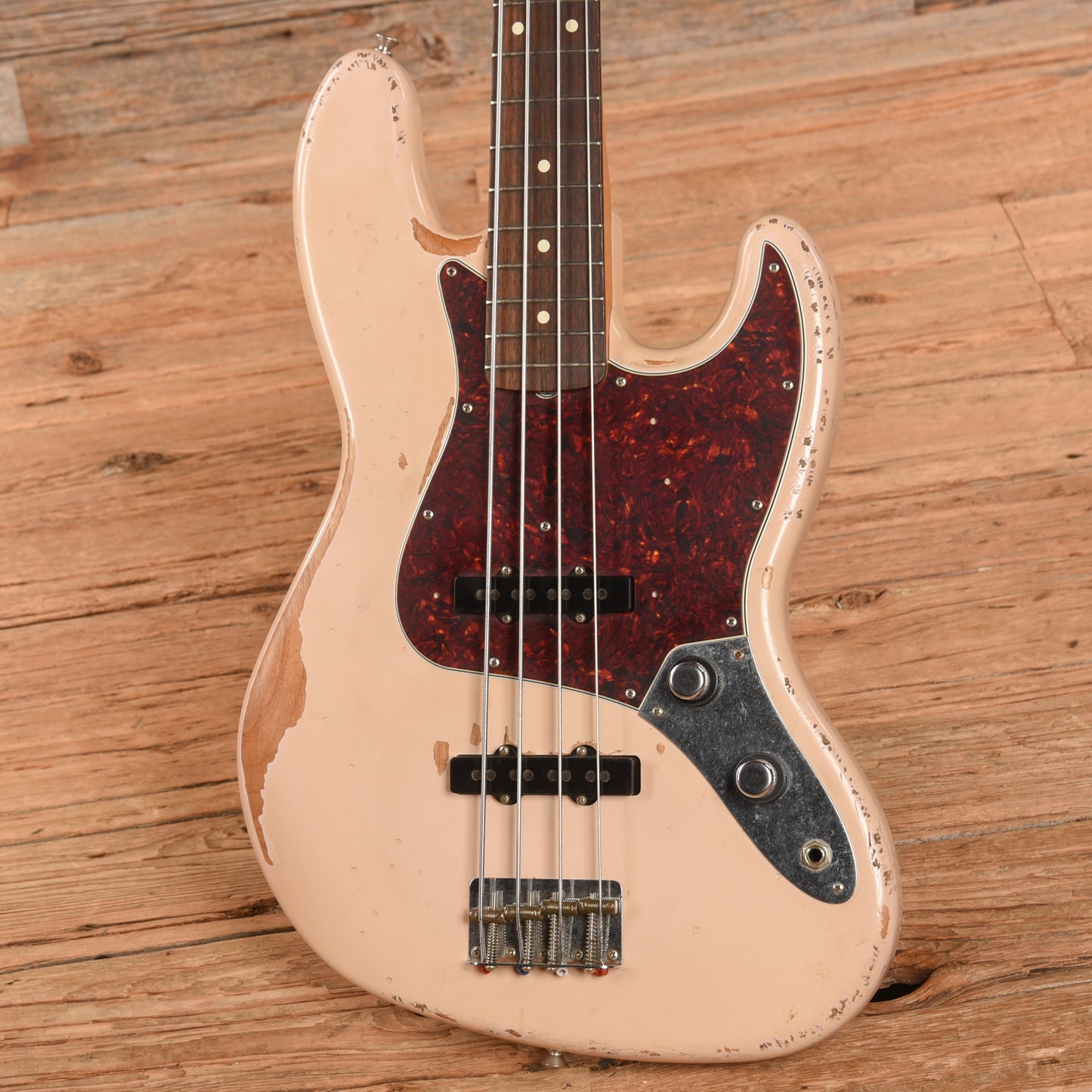 Fender Flea Artist Series Road Worn Signature Jazz Bass Shell Pink 2016