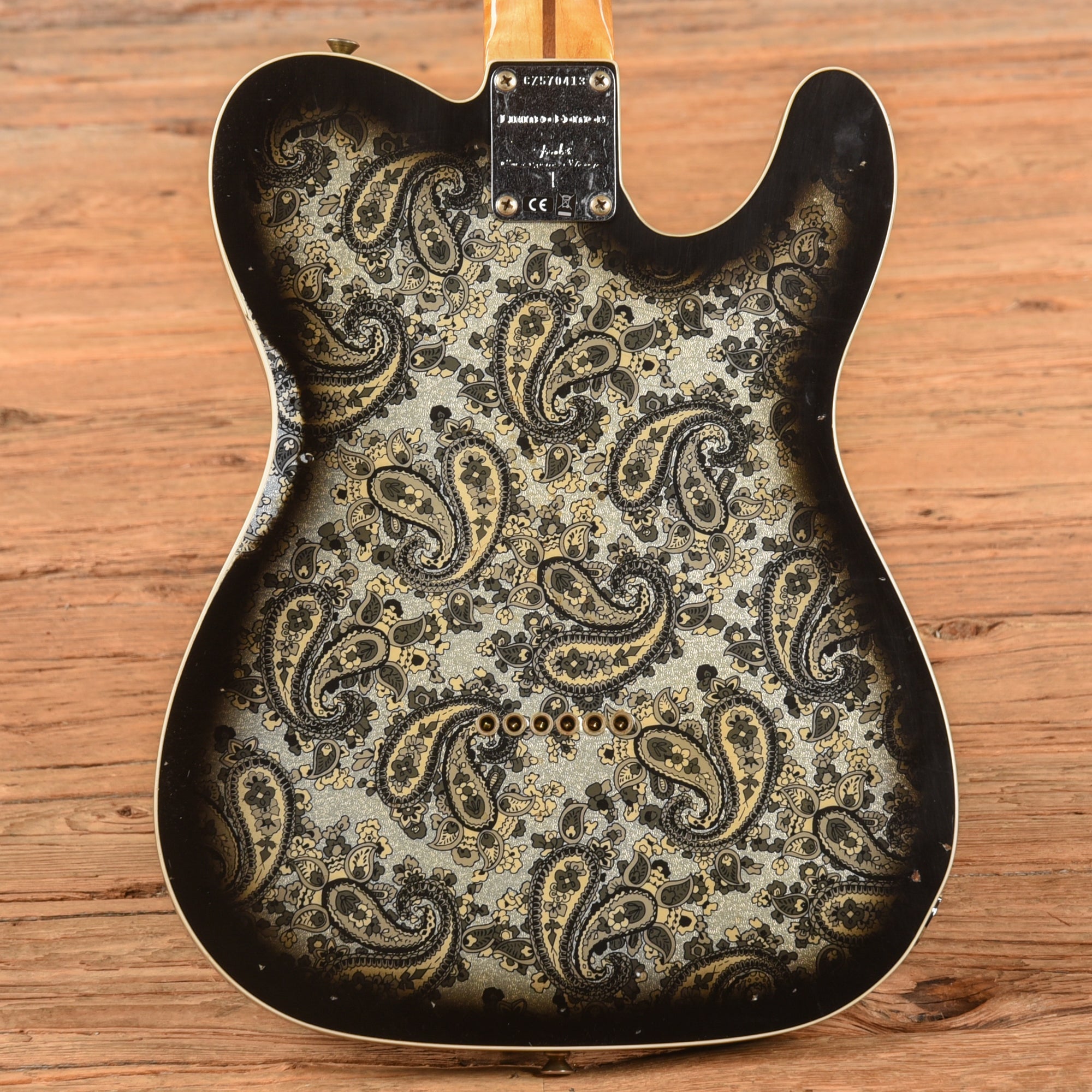 Fender Custom Shop LTD Dual P90 Black Paisley Telecaster Black Paisley 2023 LEFTY