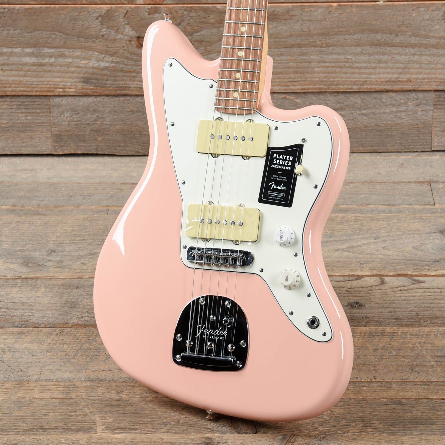 Fender Player Jazzmaster Shell Pink w/Olympic White Headcap, Pure Vintage '65 Pickups, & Series/Parallel 4-Way