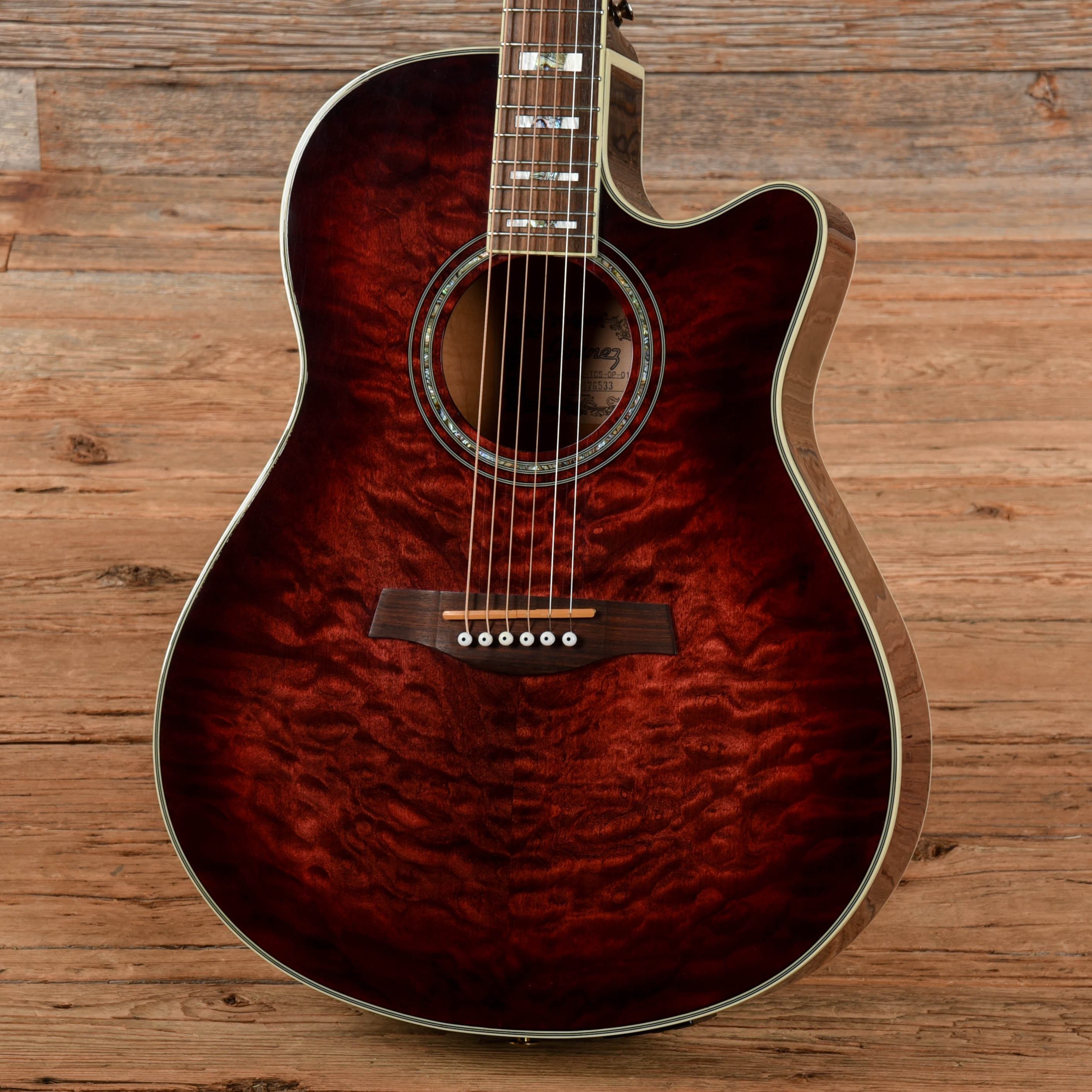 Ibanez AEF37E Acoustic Electric Red Burst