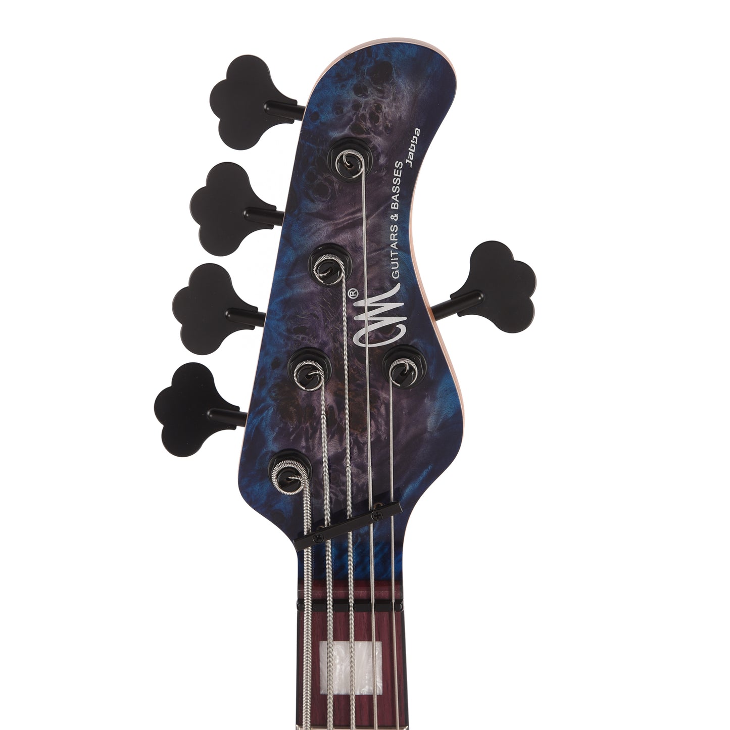 Mayones Jabba Custom 5 Eye Poplar 3A/Swamp Ash Trans Dirty Purple Blue Burst