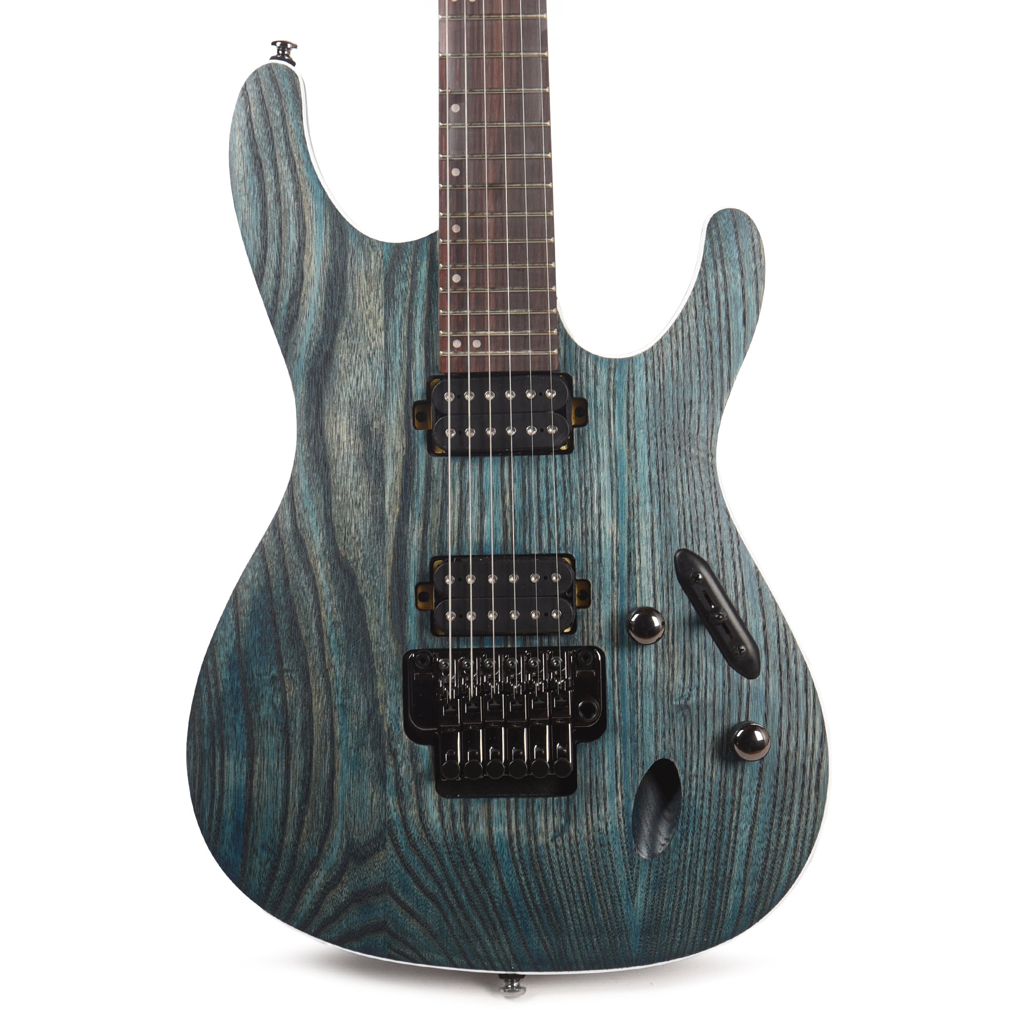 Ibanez S520AHOBF S Standard Electric Guitar Cosmic Blue Stained Flat