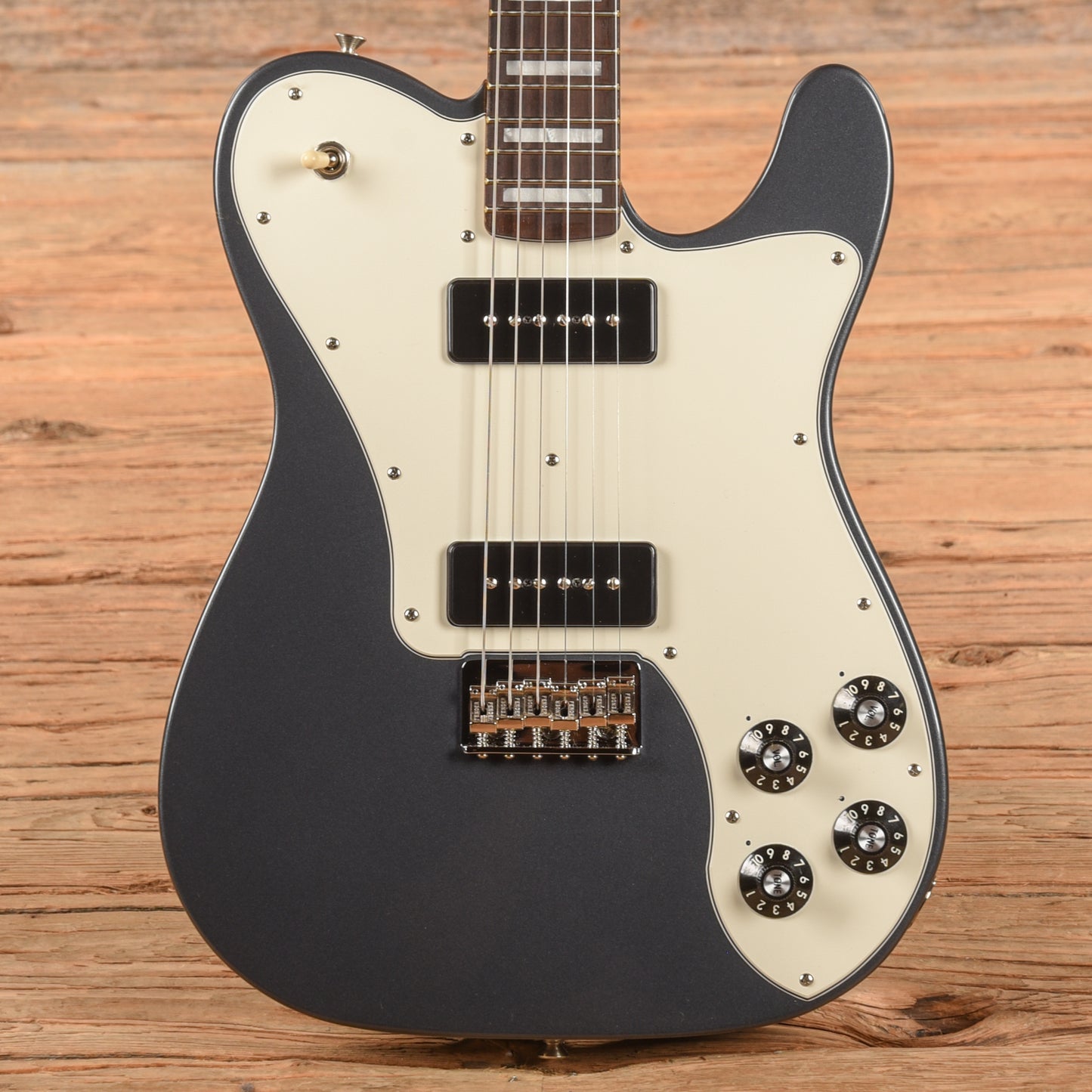 Fender Chris Shiflett Cleaver Signature Telecaster Deluxe Charcoal Frost Metallic 2024