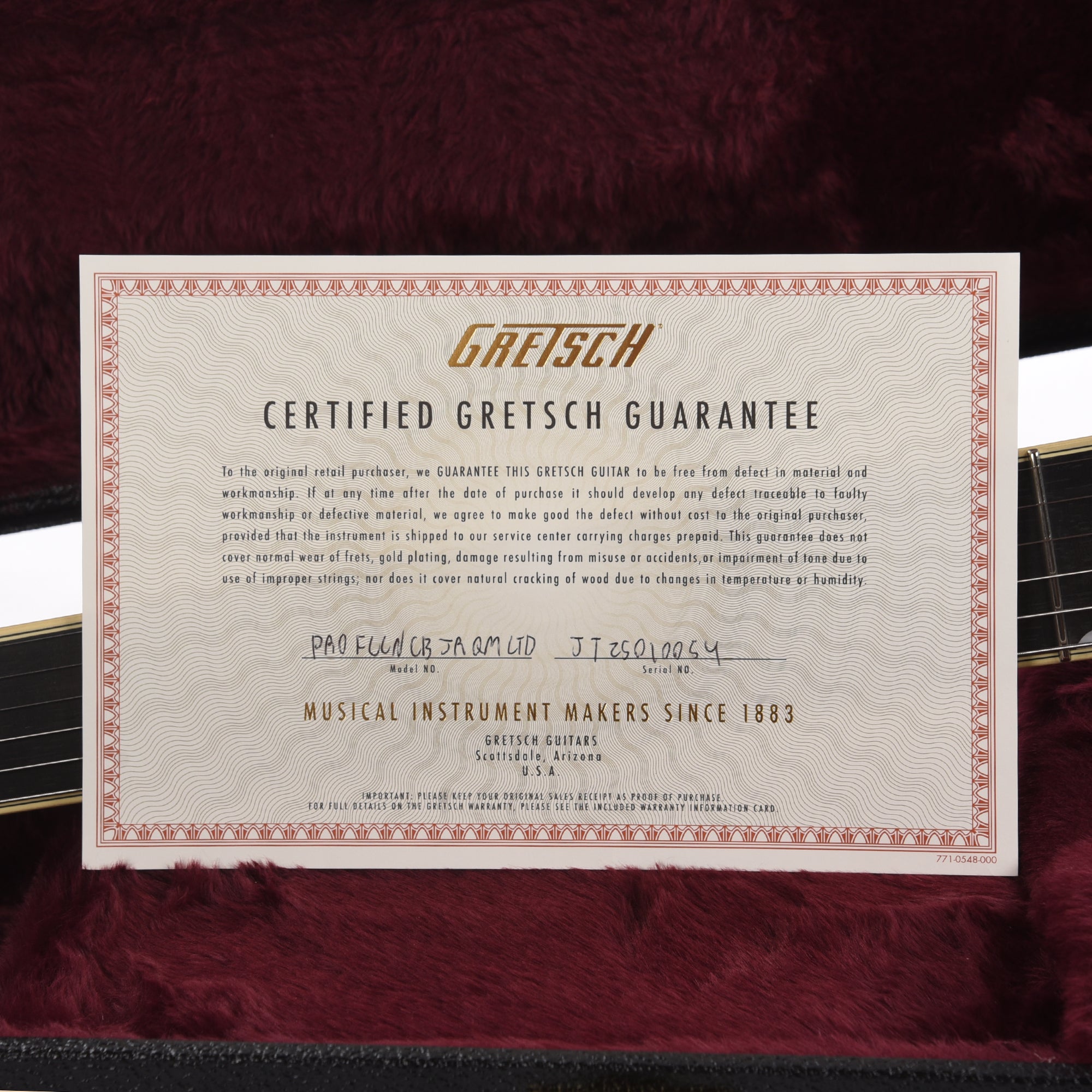 Gretsch Limited Edition Falcon Center Block Jr. with Bigsby Quilted Maple Roundup Orange