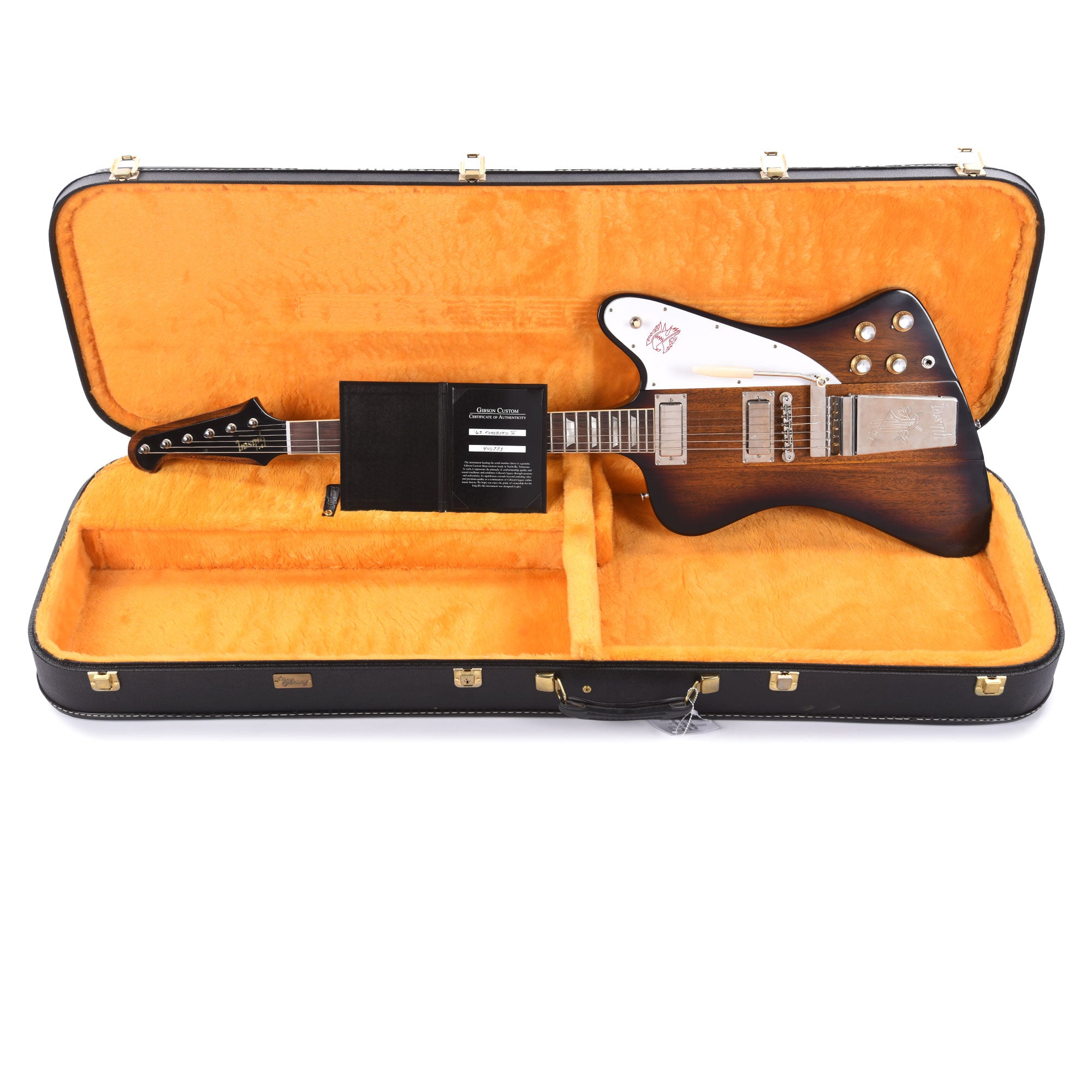 Gibson Custom Shop 1963 Firebird V Vintage Sunburst VOS w/Maestro Vibrola