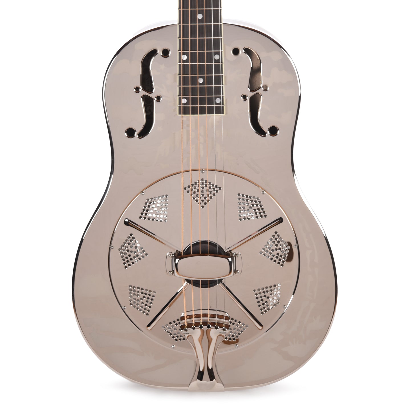 National Style O Single Cone Brass Bright Nickel 12-Fret