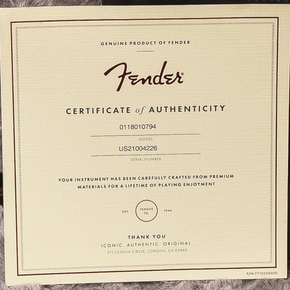 Fender American Ultra Stratocaster Plus Top Denim Burst 2021