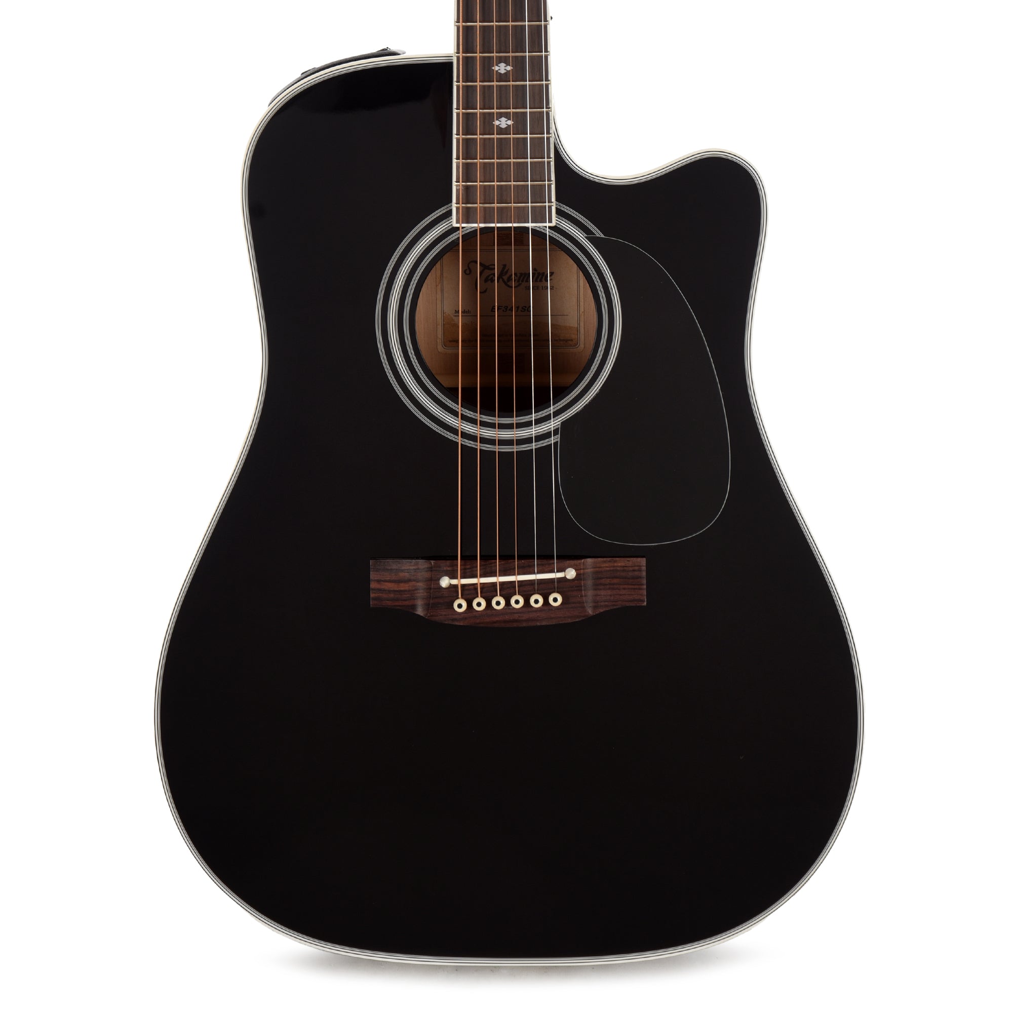 Takamine EF341SC Acoustic Electric Guitar Black