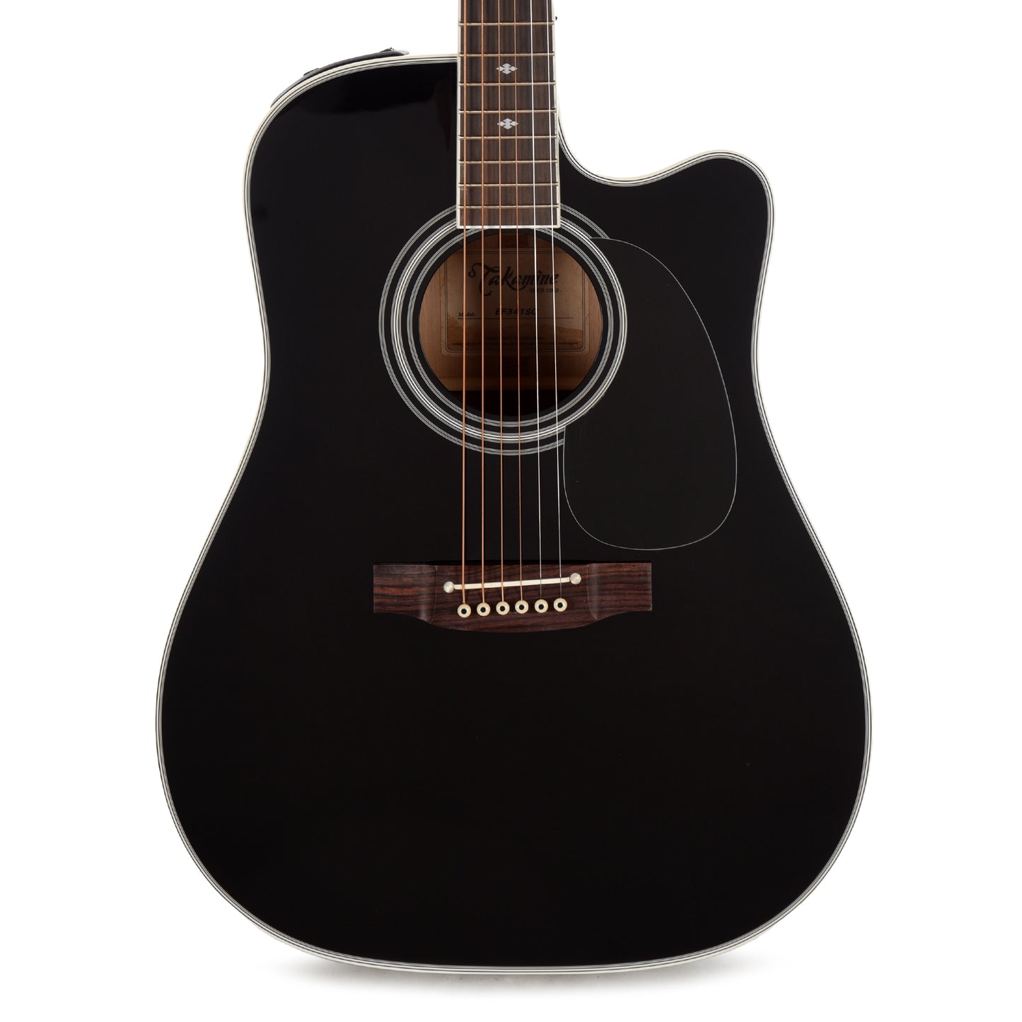 Takamine EF341SC Acoustic Electric Guitar Black