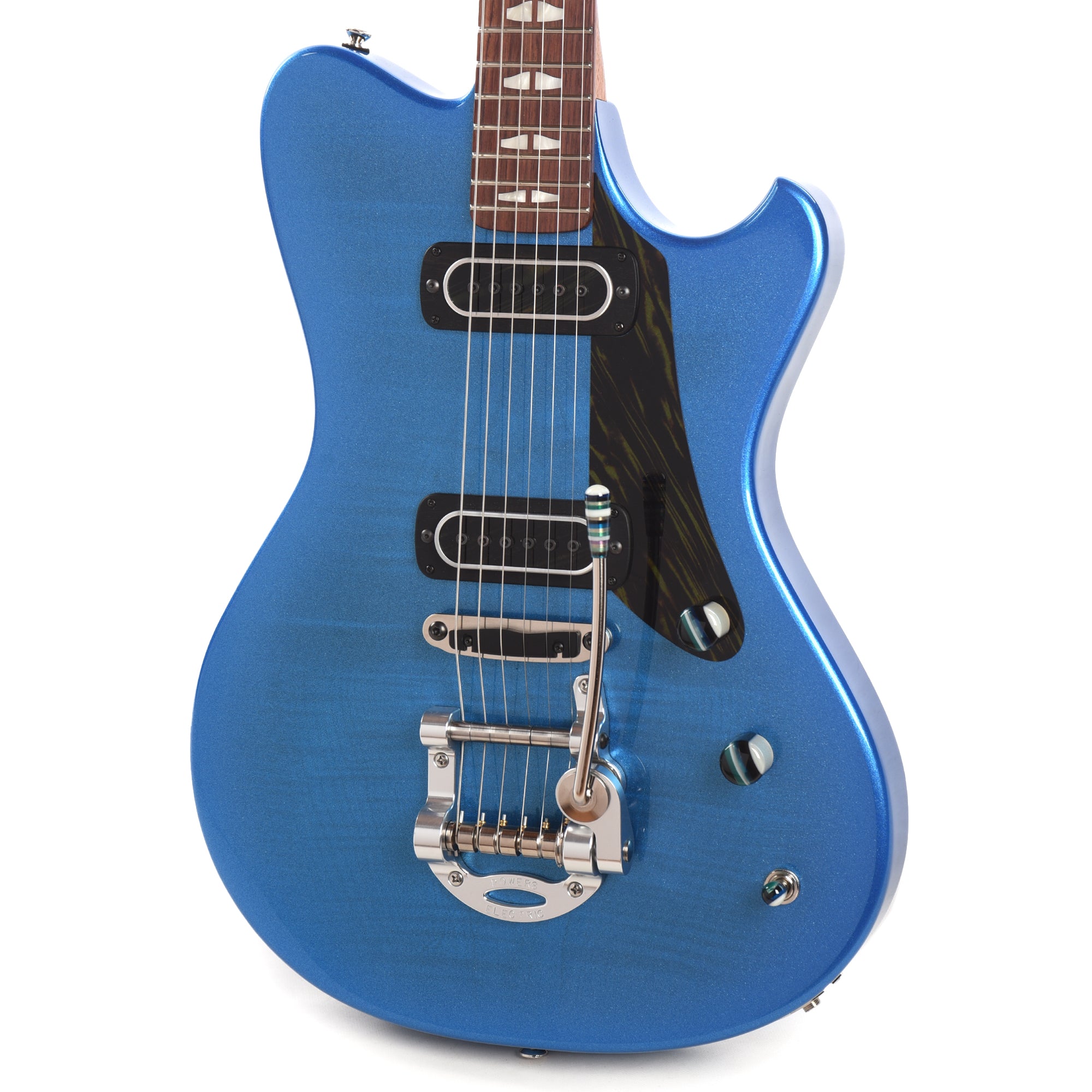 Powers Electric A-Type Select Trans Cruise Night Blue Ghost Flame w/PF42 Pickups
