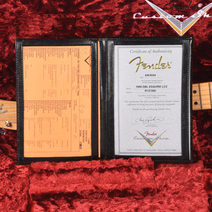 Fender Custom Shop 1950 Double Esquire Deluxe Closet Classic Faded Nocaster Blonde