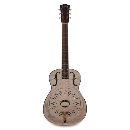 National Style O Single Cone Brass Bright Nickel 14-Fret