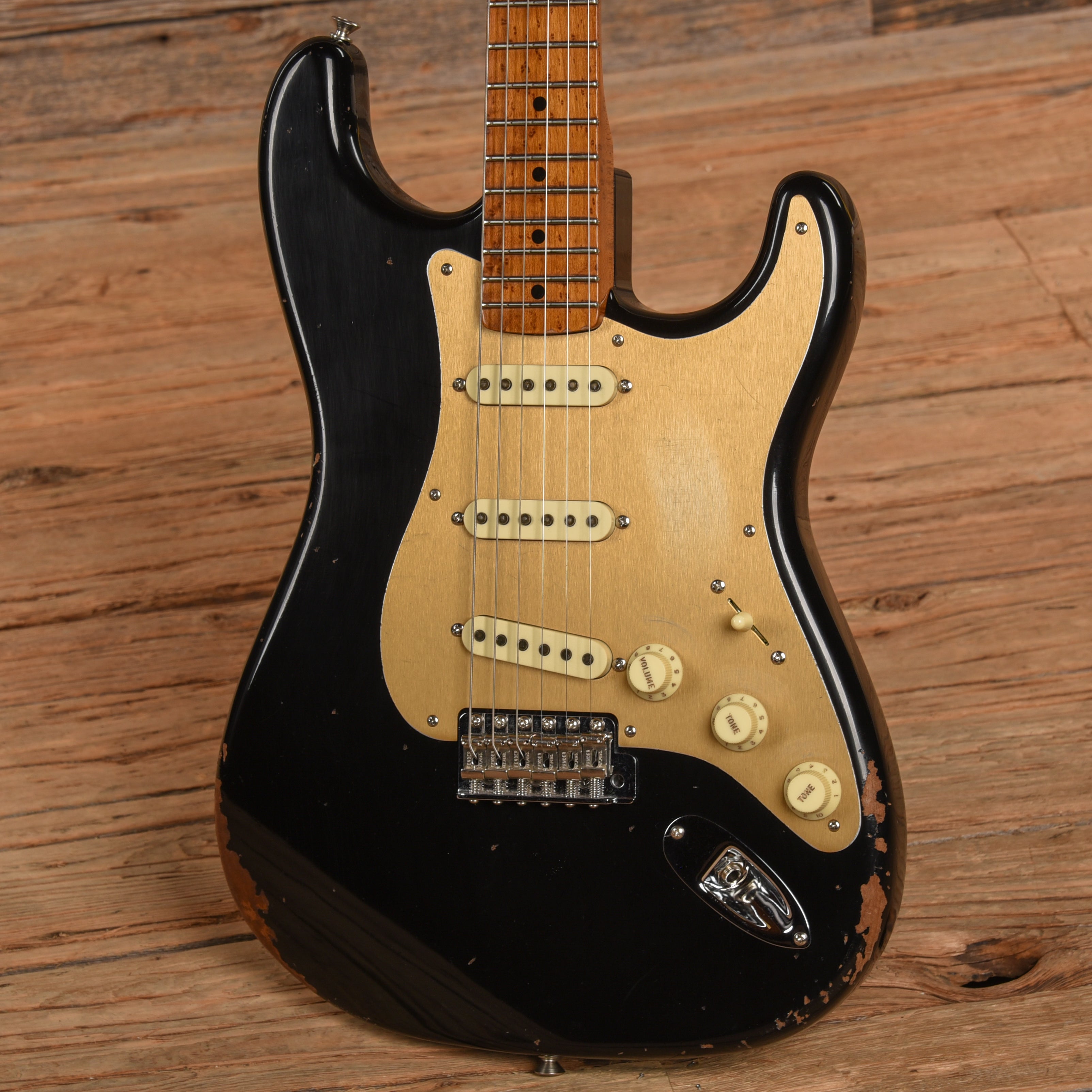 Fender Custom Shop Roasted '56 Stratocaster Relic Aged Black 2024