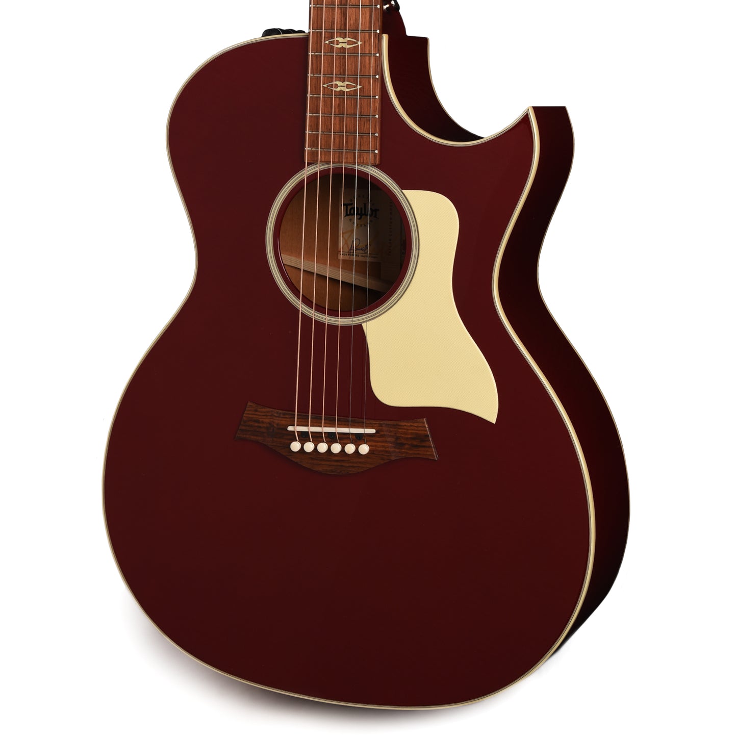 Taylor Custom "The Catch" NAMM 2025 #38 C24ce Grand Auditorium Mahogany Candy Apple Red