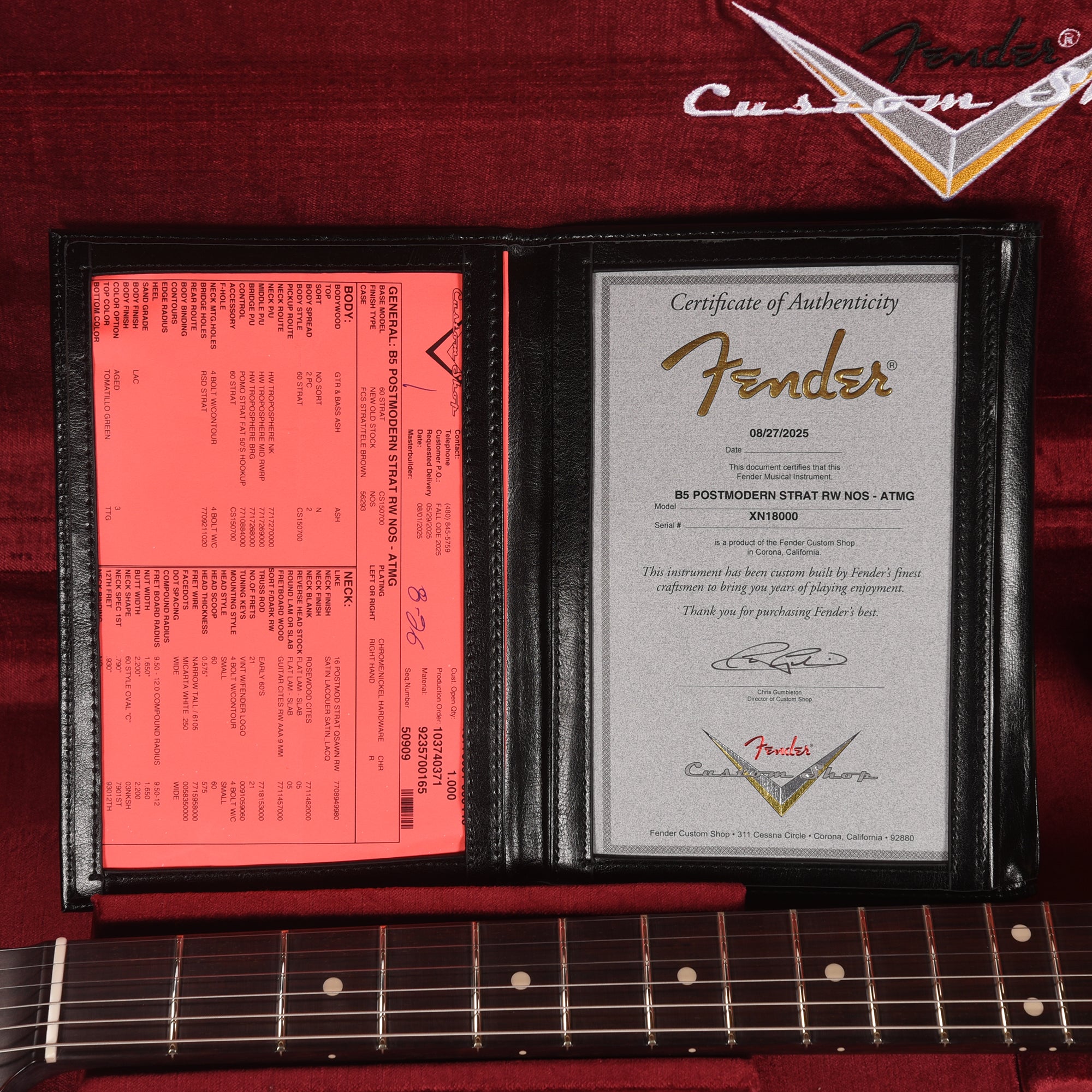 Fender Custom Shop Postmodern Stratocaster Aged Tomatillo Green NOS w/Hand-Wound Troposphere Pickups