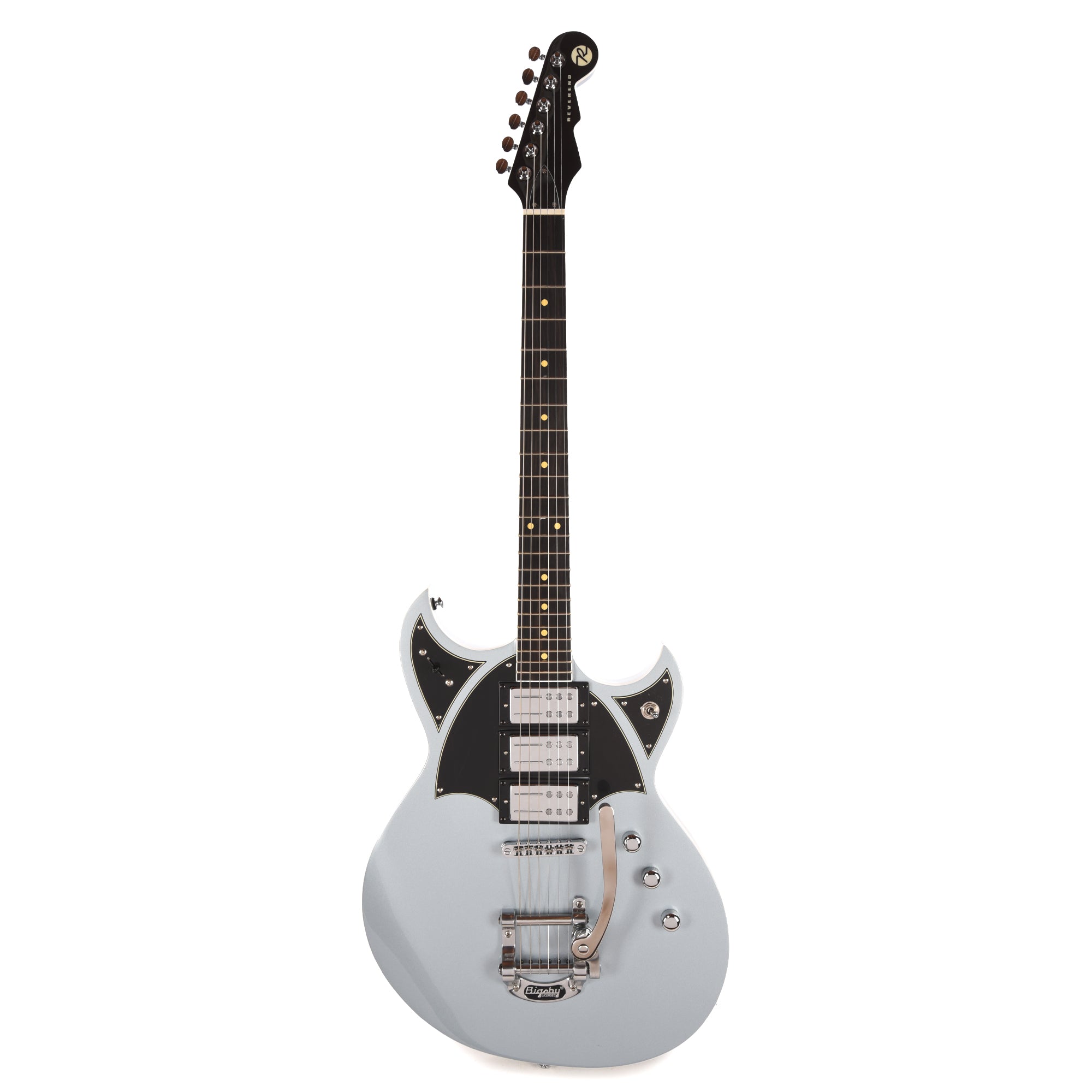 Reverend Reeves Gabrels Spacehawk Supreme Electric Guitar Metallic Silver Freeze