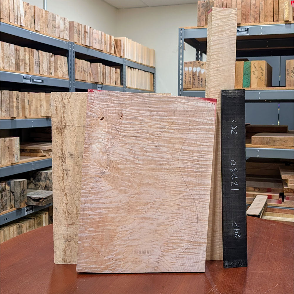 PRS Private Stock #12230 Custom 24 Curly Maple/Swamp Ash Tiger Eye Glow w/Reverse Birds of a Feather Inlays