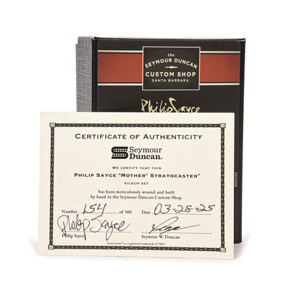Seymour Duncan Philip Sayce Autographed Mother Strat Limited Pickup Set
