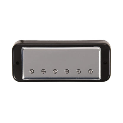 Lollar Mini Humbucker Bridge Position Chrome Soap Bar / LP Mount Black Ring Single Conductor
