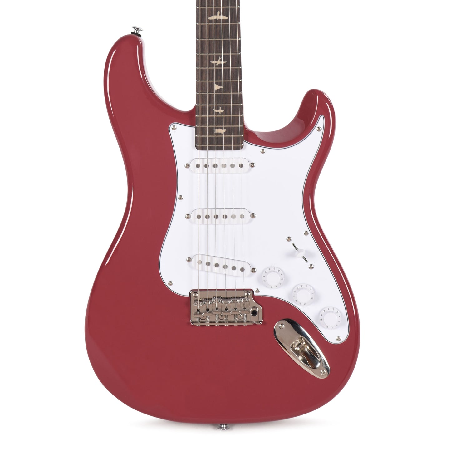 PRS SE Silver Sky Rosewood Derby Red