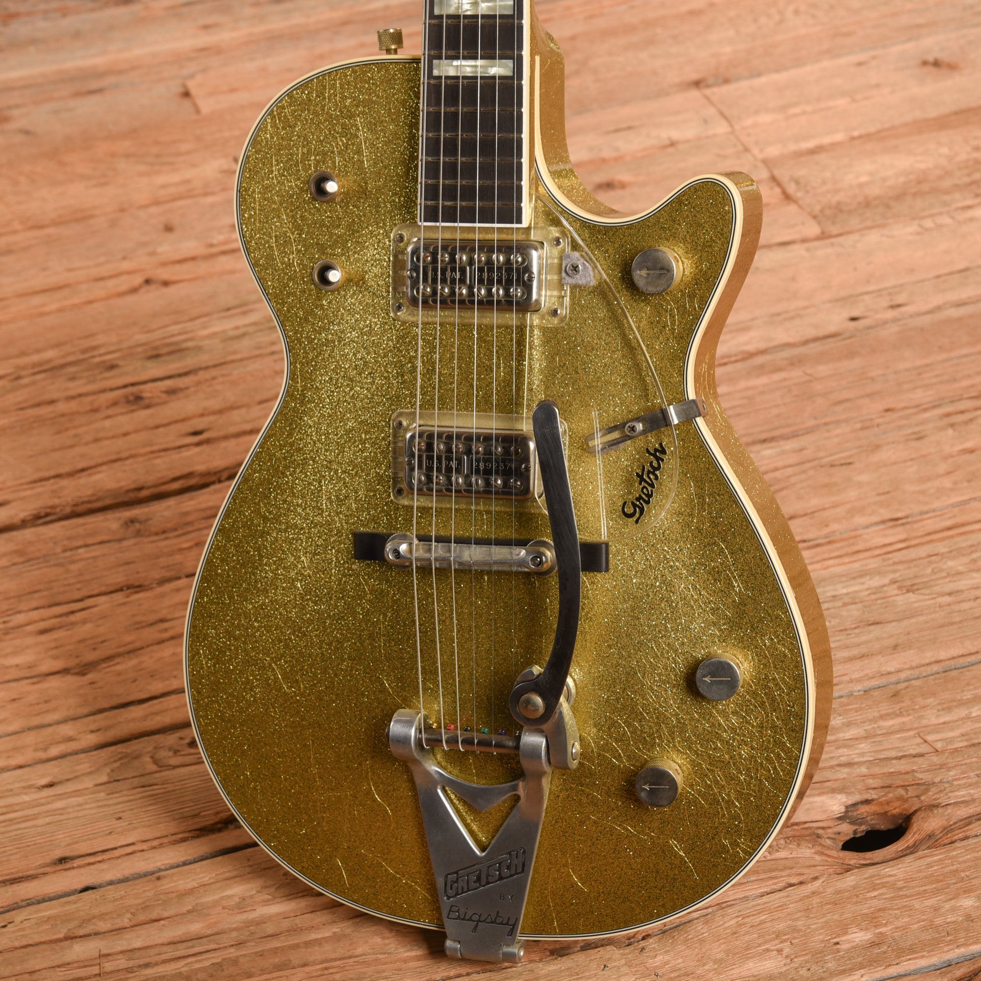 Gretsch Custom Shop G6128 1959 Duo Jet Heavy Relic Gold Sparkle 2021