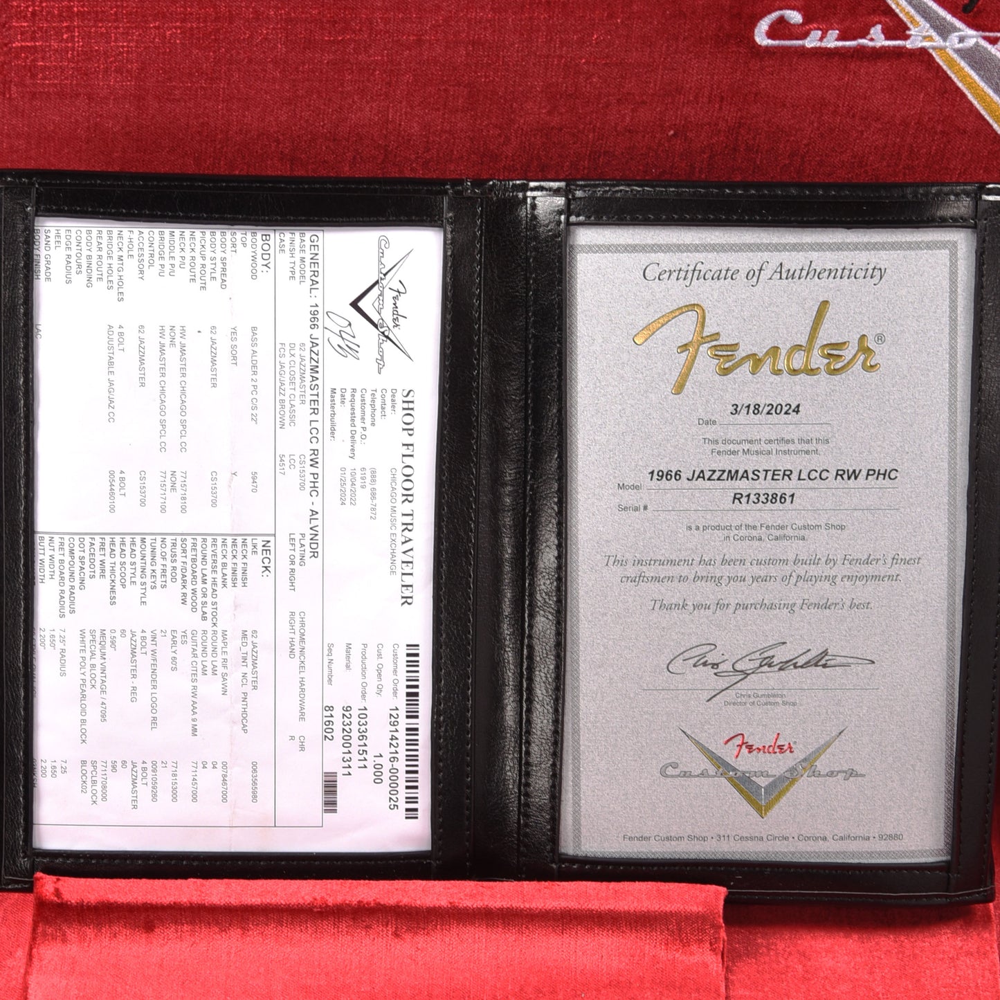 Fender Custom Shop 1966 Jazzmaster "Chicago Special" Deluxe Closet Classic Aged Lavender w/Matching Headcap