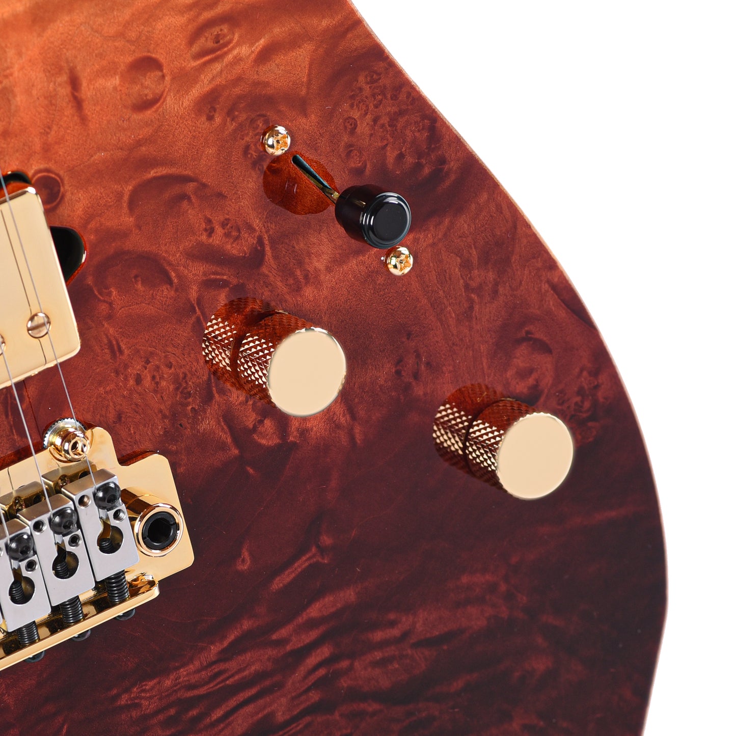 Suhr Custom Modern T Desert Gradient w/CME-Selected Waterfall Burl Maple Top