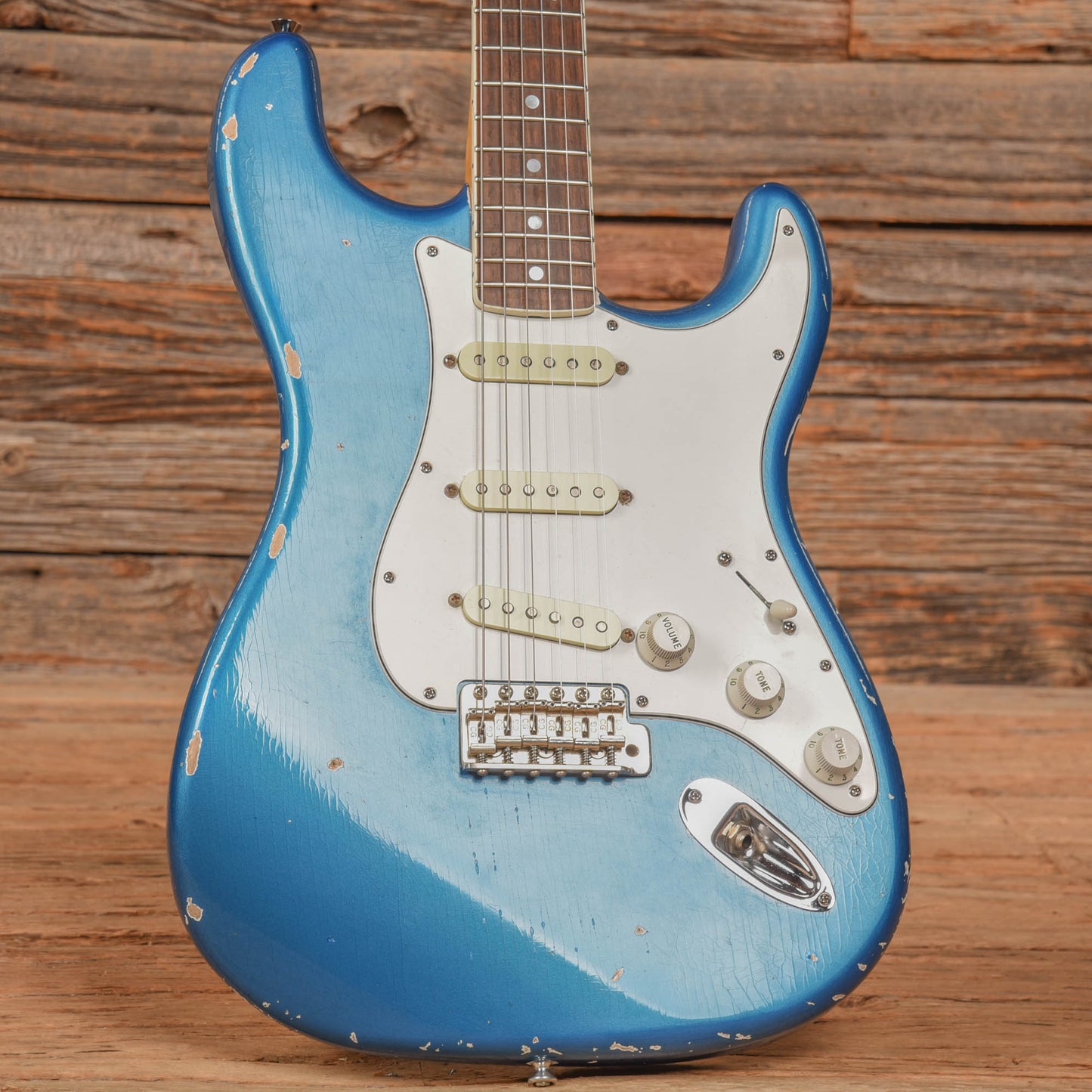 MJT S-Style w/Fender Eric Johnson Neck Lake Placid Blue