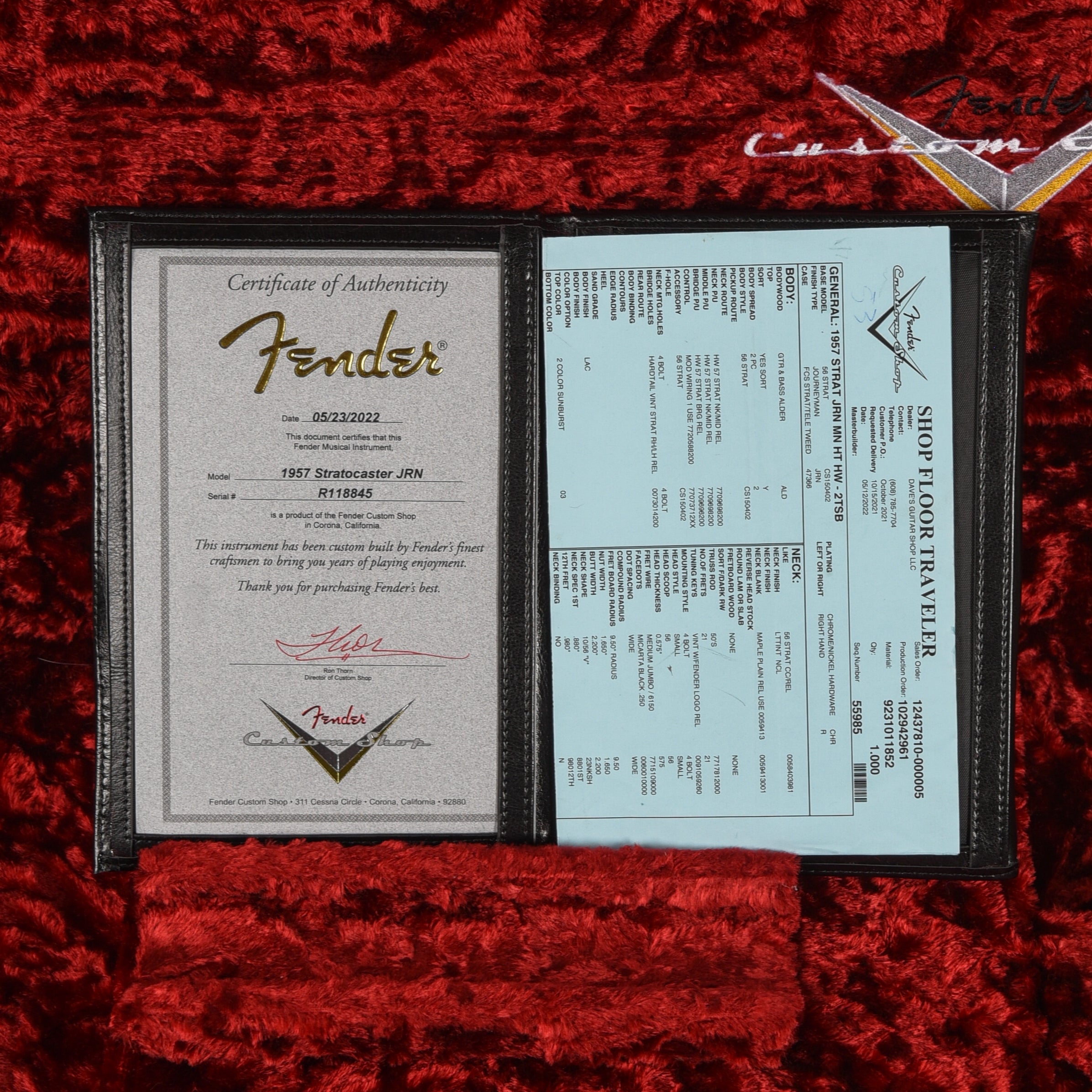 Fender Custom Shop 57 Stratocaster Journeyman Relic Sunburst 2022