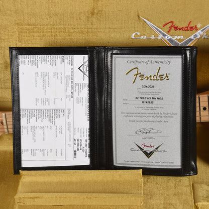 Fender Custom Shop 1952 Telecaster HS "Chicago Special" NOS Medium Palomino Metallic