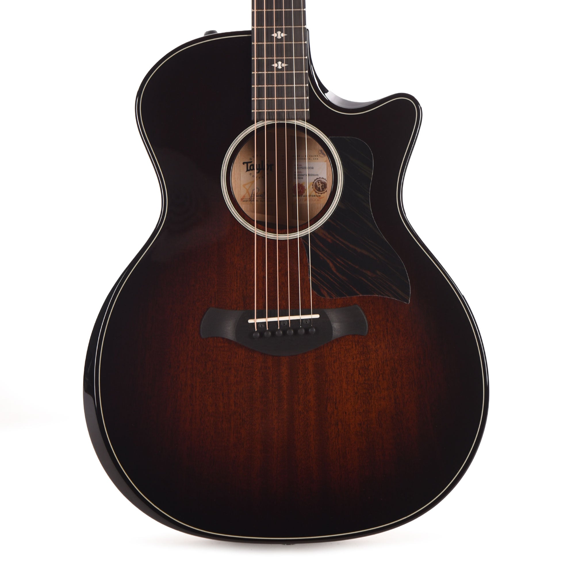 Taylor Builder's Edition 524ce Grand Auditorium Neo-Tropical Mahogany/Urban Ash Tobacco Kona Burst ES2