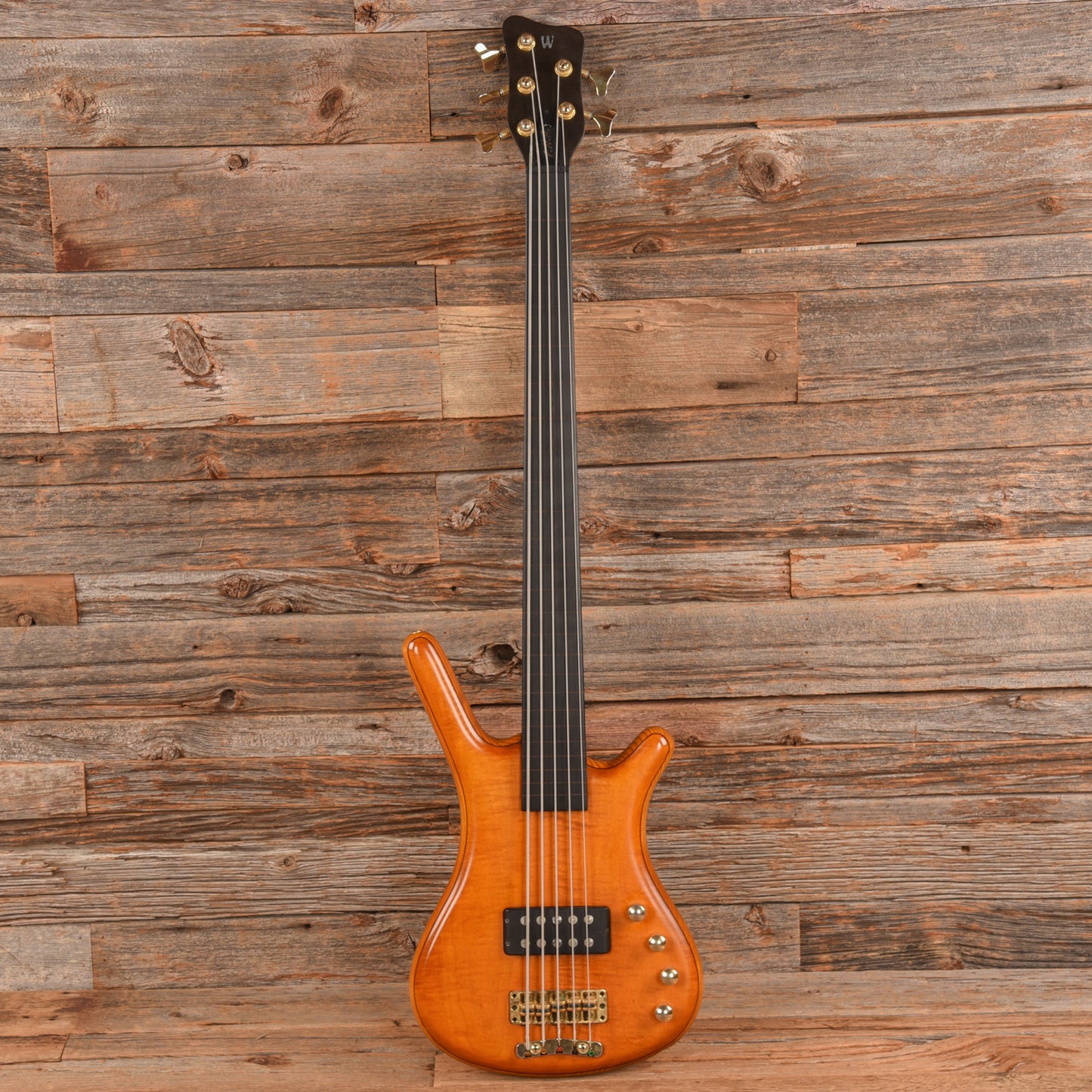 Warwick FNA 5-String Fretless Amber 1998