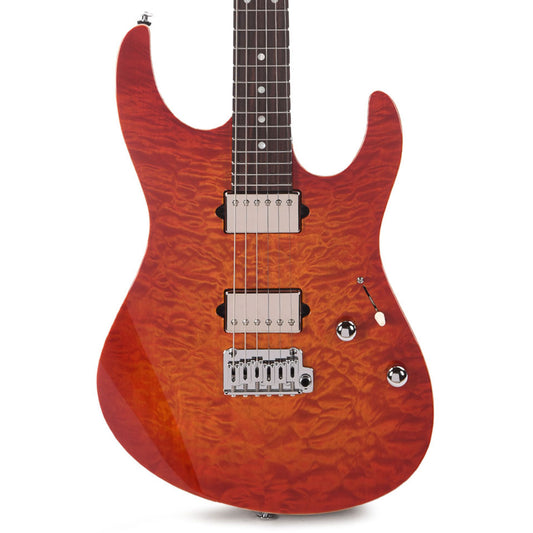 Suhr Custom Modern HH Quilted Maple/Mahogany Fireburst