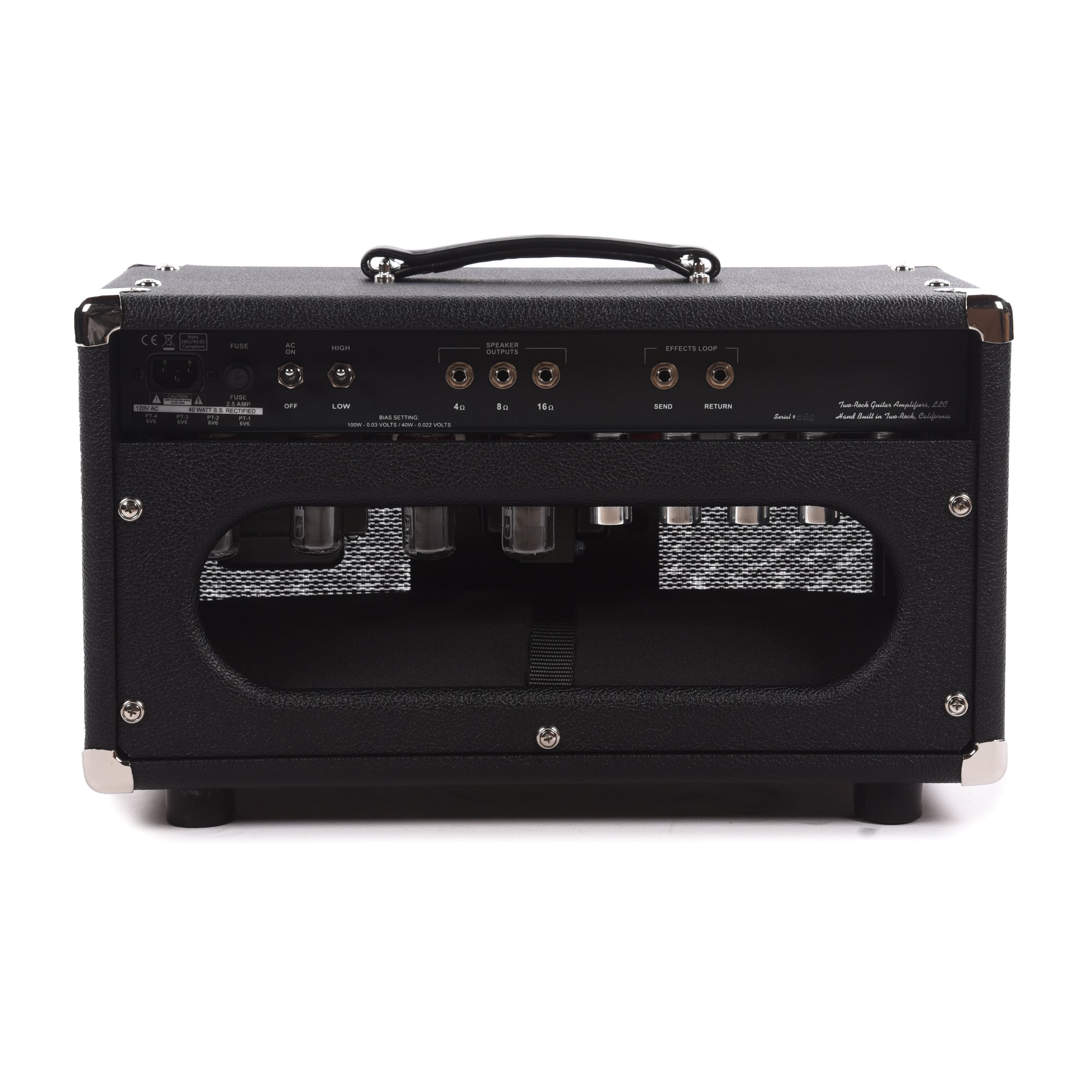 Two Rock Traditional Clean 40/20W Head w/ Black Bronco Tolex & Black Sparkle Matrix Cloth