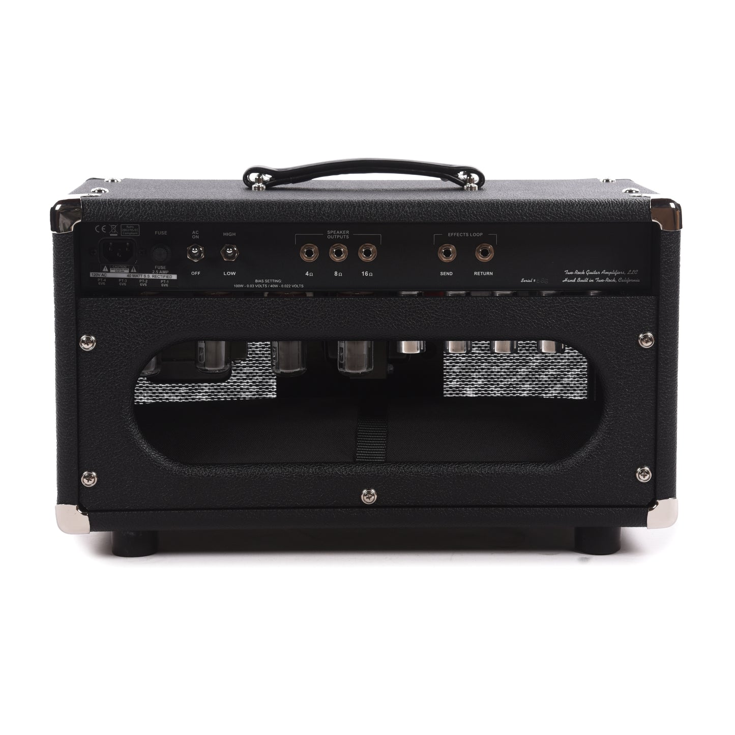 Two Rock Traditional Clean 40/20W Head w/ Black Bronco Tolex & Black Sparkle Matrix Cloth