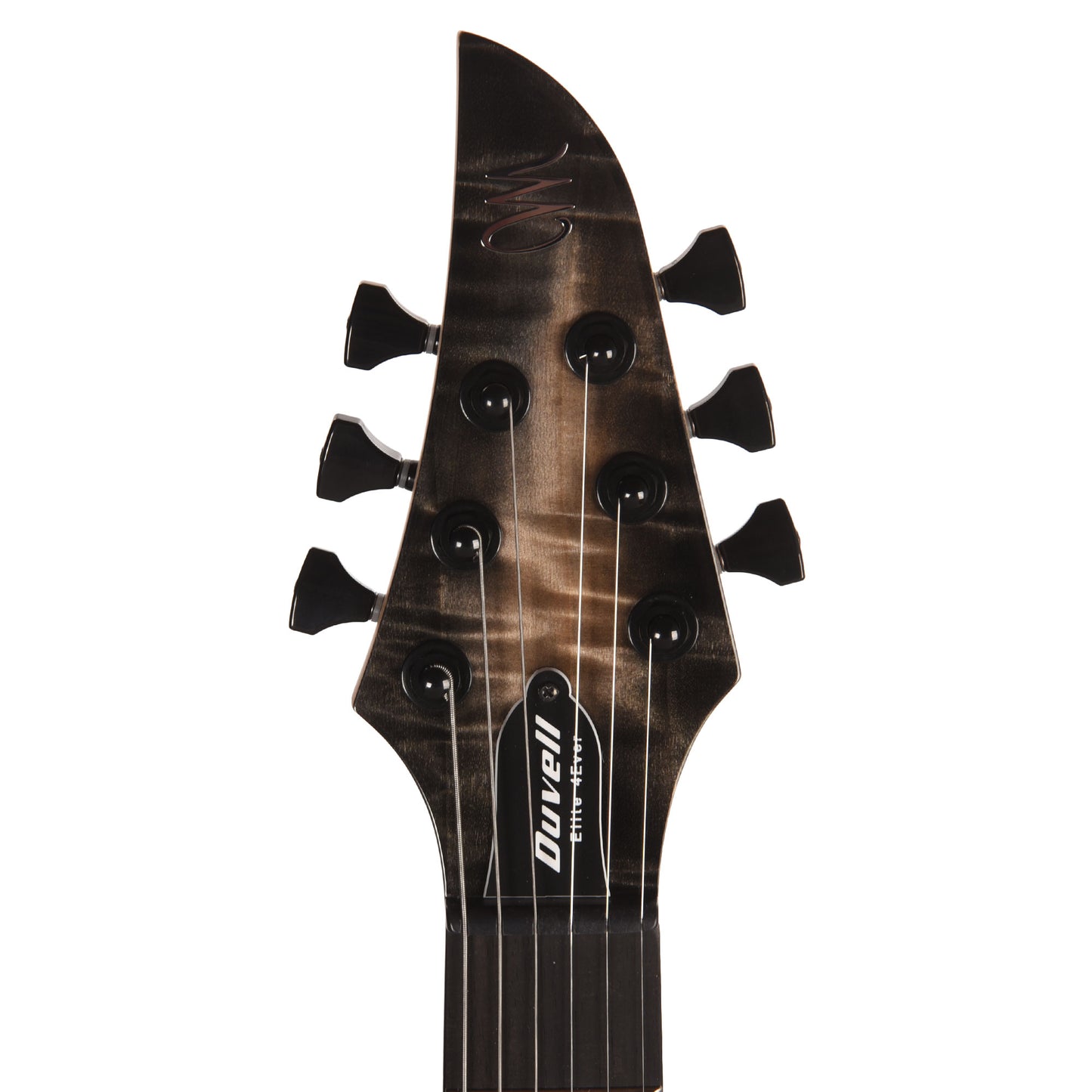 Mayones Duvell Elite 4Ever 6 AAA Curly Poplar Natural Fade Black Burst