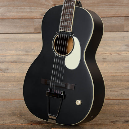 Orangewood Juniper Black Live Rubber Bridge Parlor Acoustic Guitar