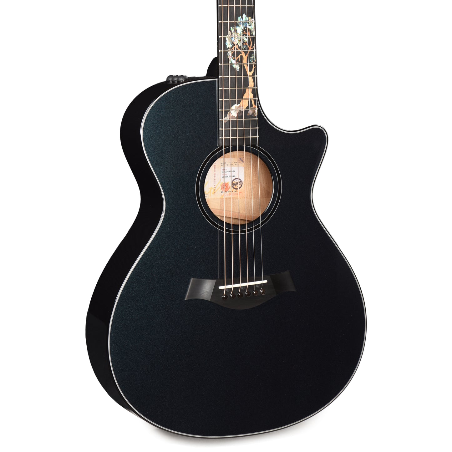 Taylor Custom "The Catch" #48 NAMM 2025 Grand Auditorium Shamel Ash Dark Turquoise Metallic