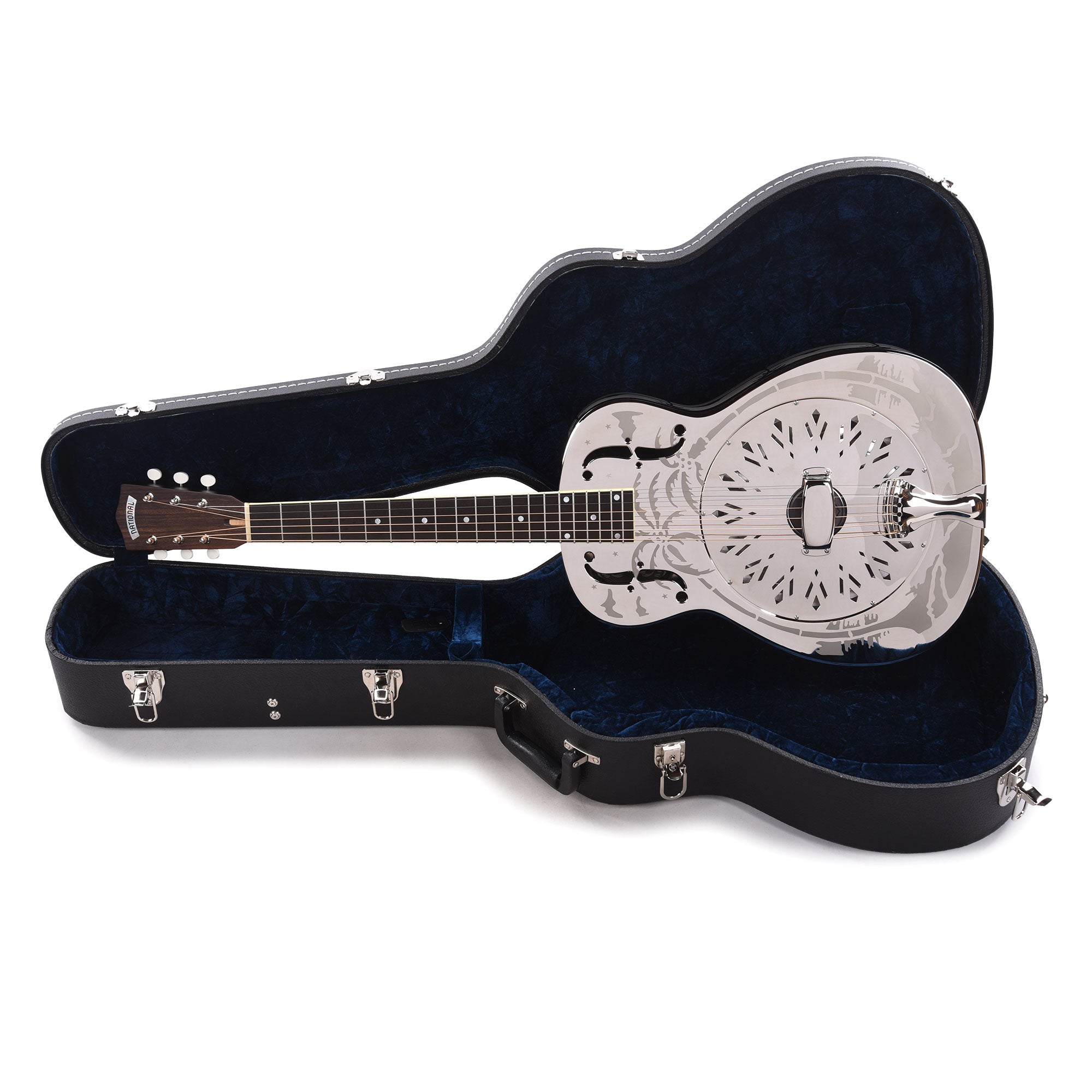 National Style O Single Cone Brass Bright Nickel 14-Fret