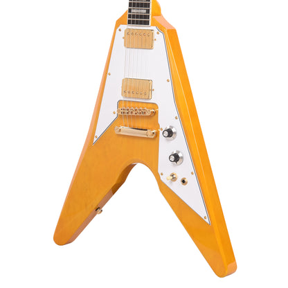 Dunable DE Asteroid Korina Aged Clear w/Bare Knuckle The Mule Humbuckers