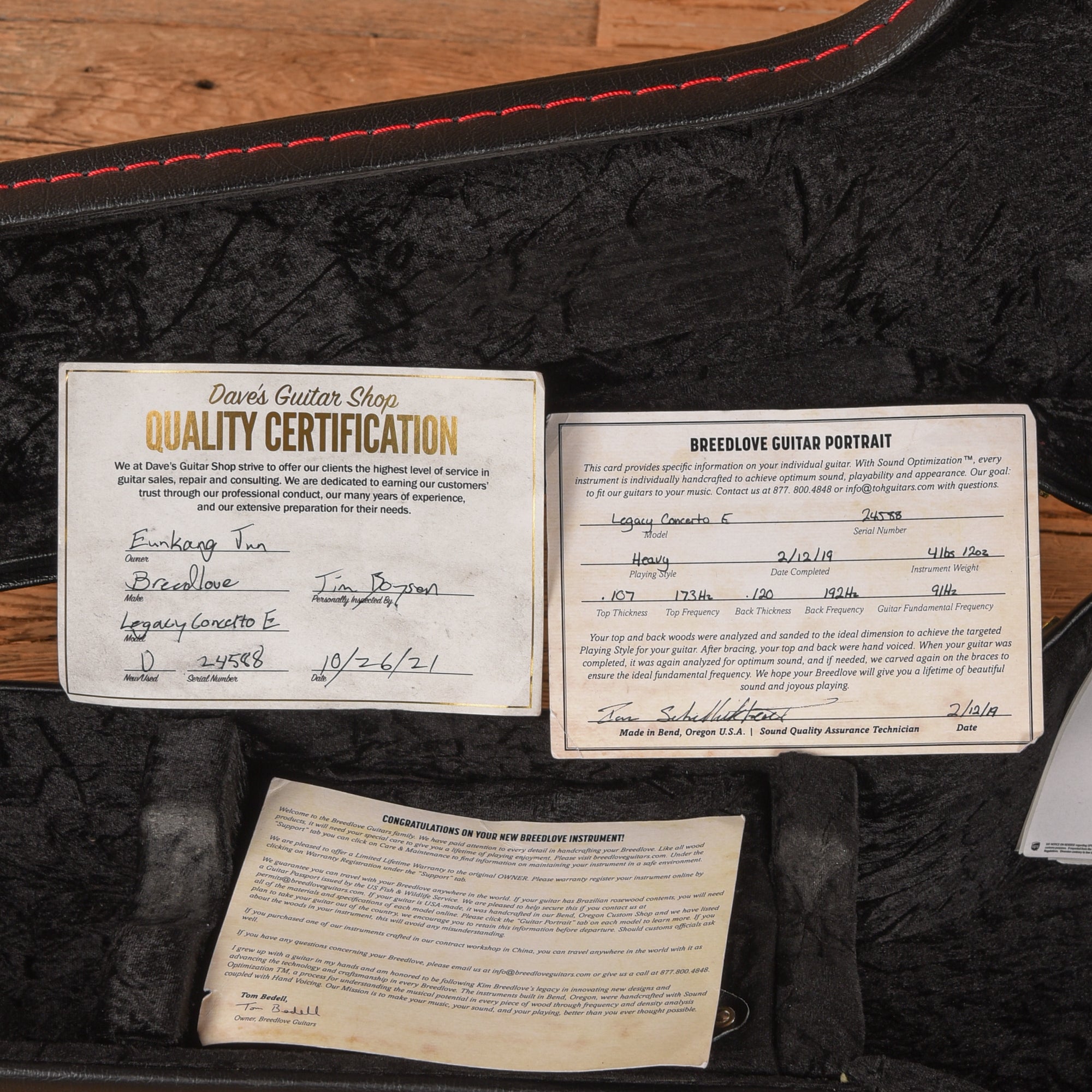 Breedlove Legacy Concerto E Adirondack/Koa Natural