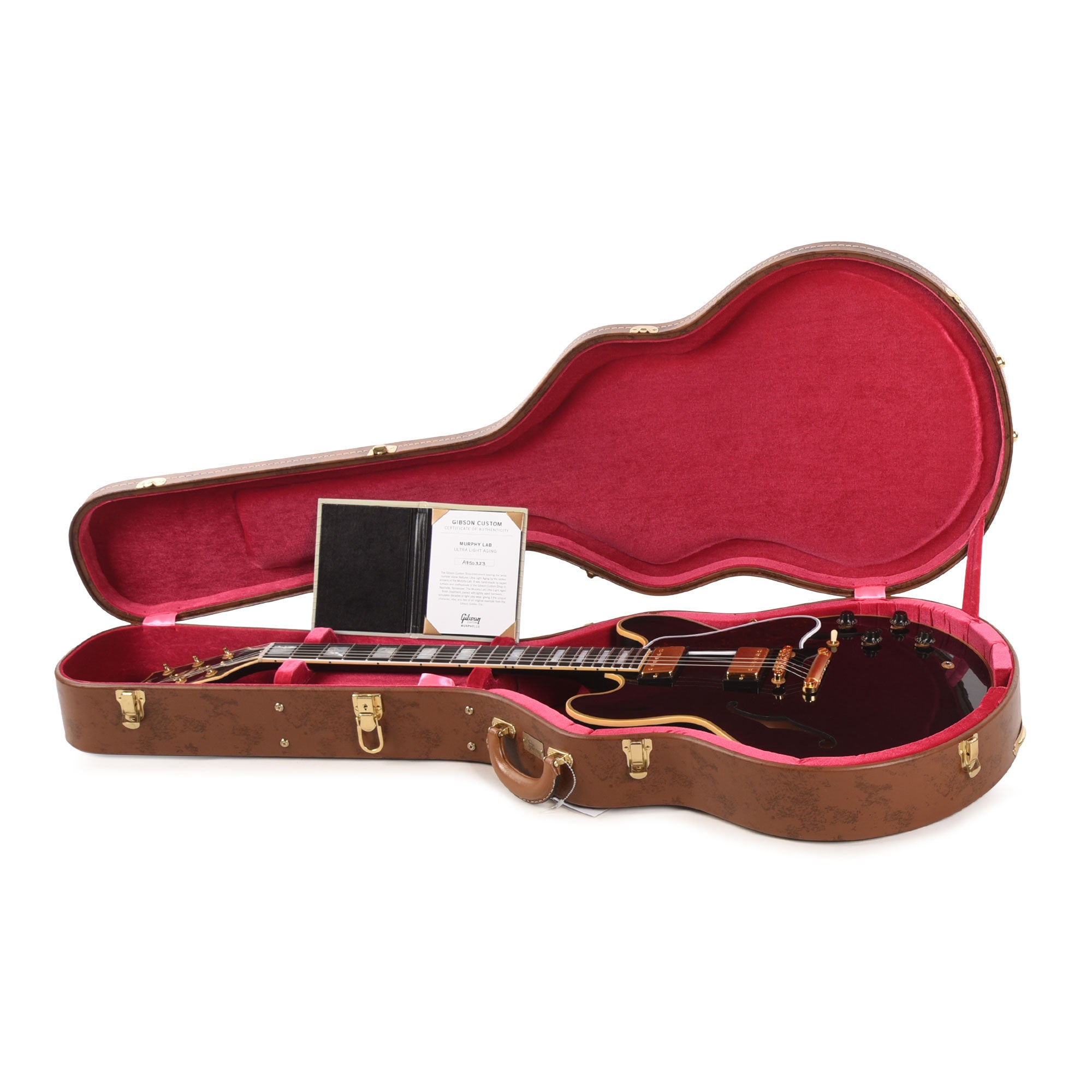 Gibson Custom Shop Murphy Lab 1959 ES-355 Reissue Ebony Ultra Light Aged w/Stop Bar