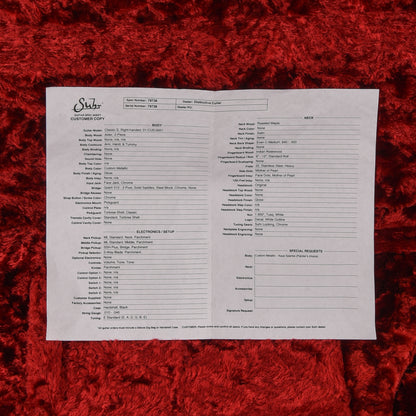 Suhr Custom Shop Classic S Teal Sparkle