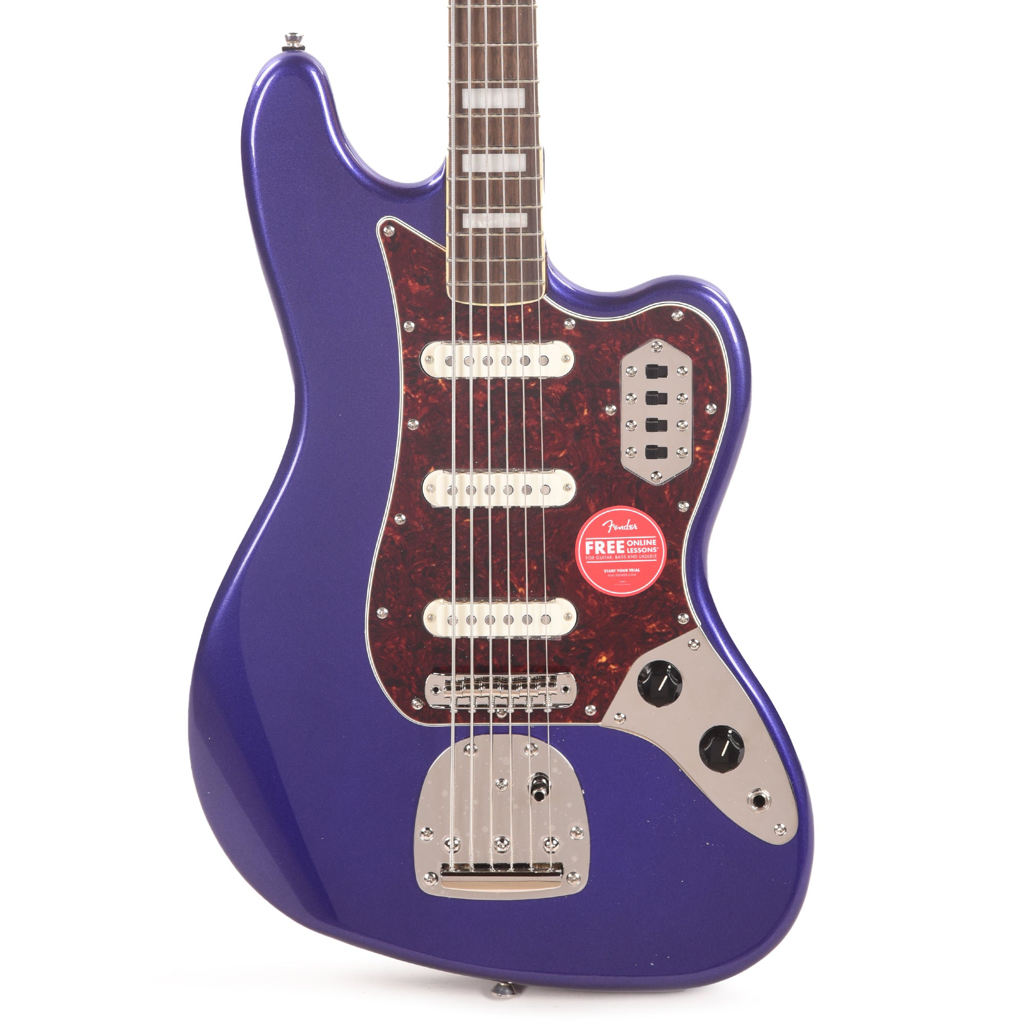 Squier Classic Vibe Bass VI Purple Metallic w/Matching Headcap