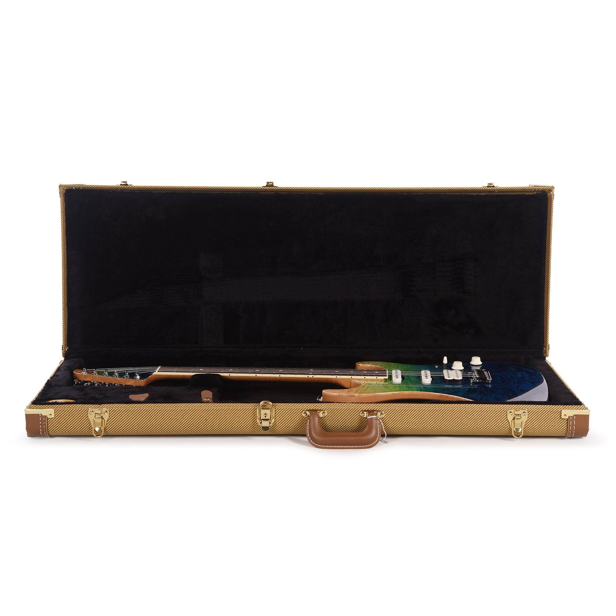 Suhr Custom Standard Aqua Blue Gradient w/CME-Selected Burl Maple Top