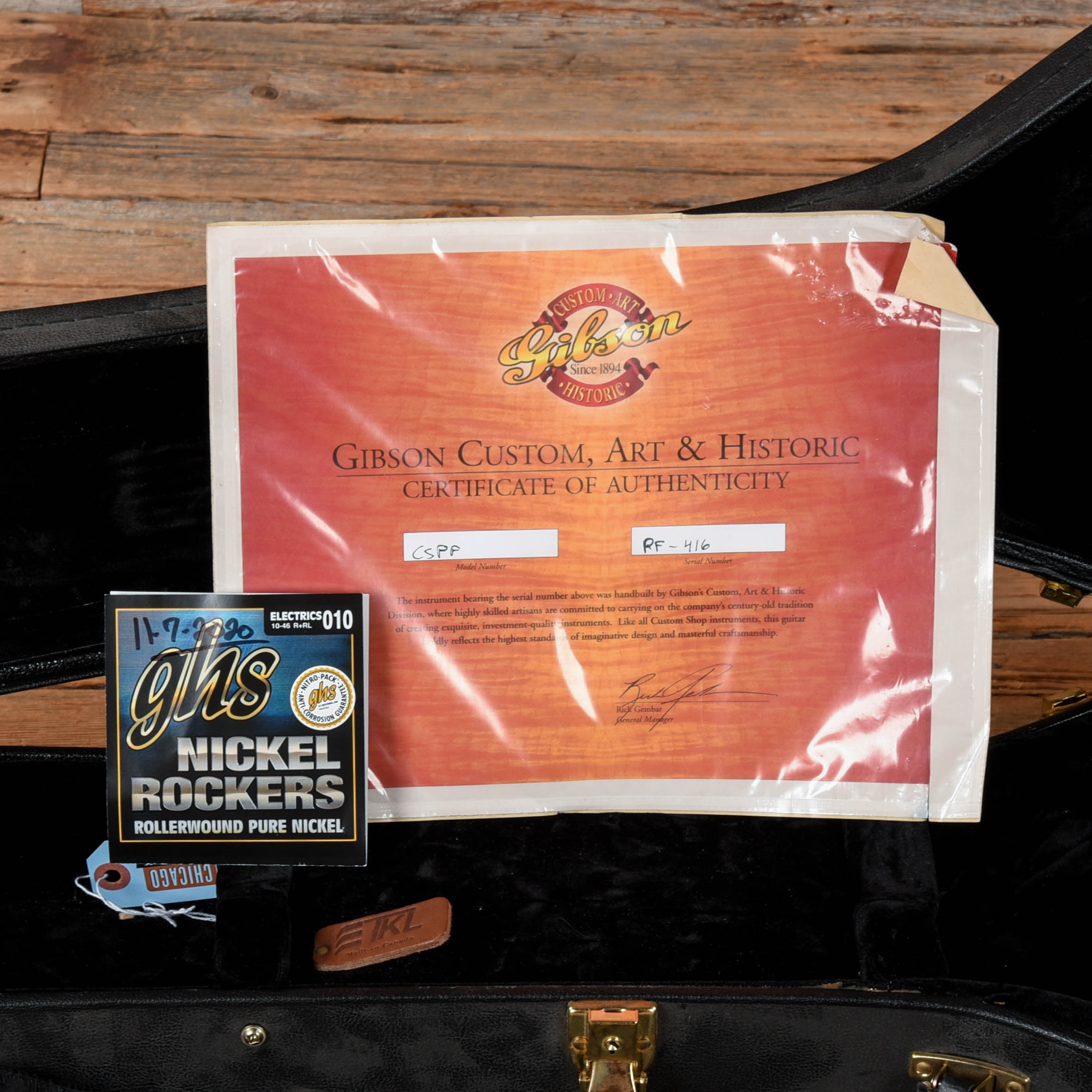 Gibson Custom Shop Peter Frampton Signature Les Paul Ebony 2000