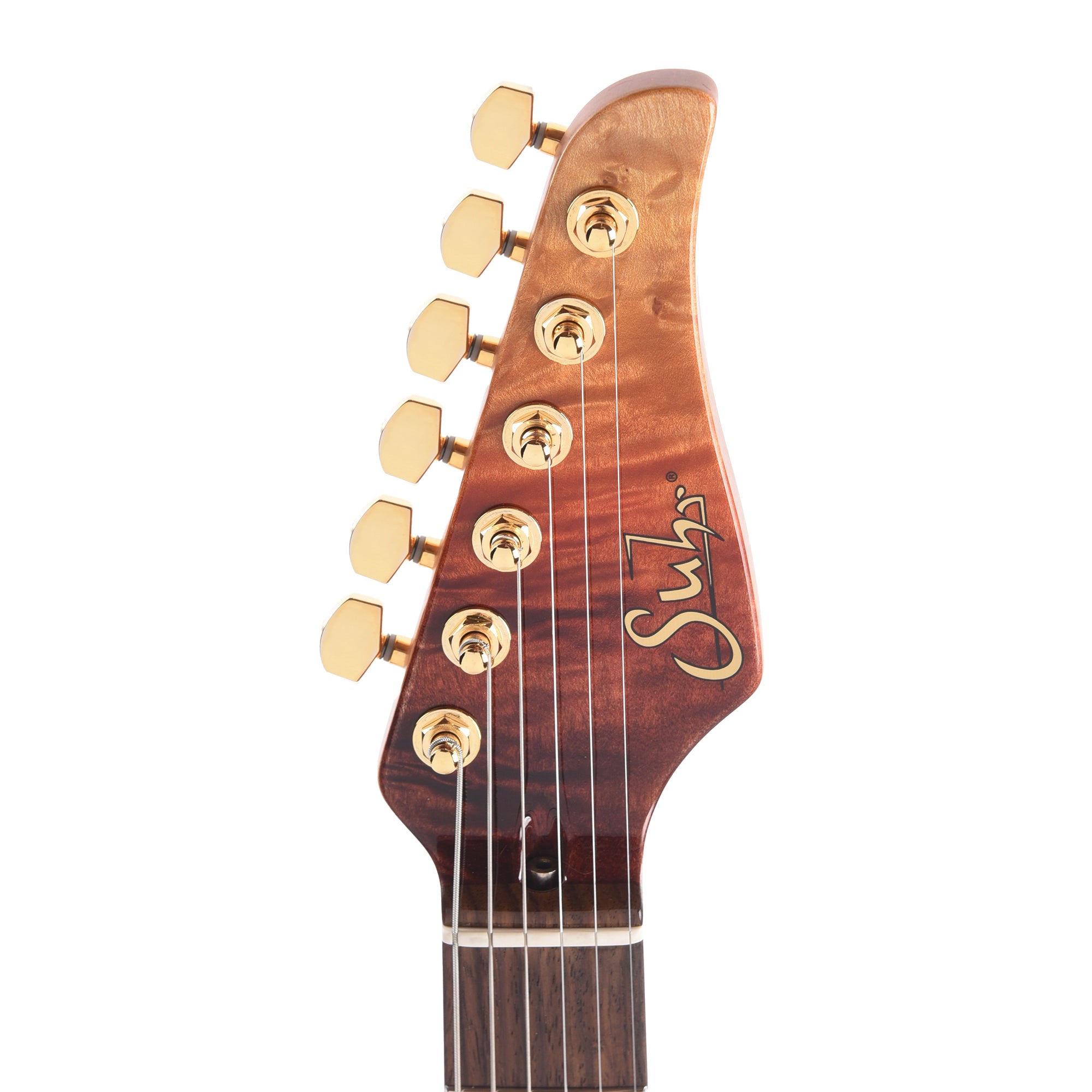 Suhr Custom Modern T Desert Gradient w/CME-Selected Waterfall Burl Maple Top